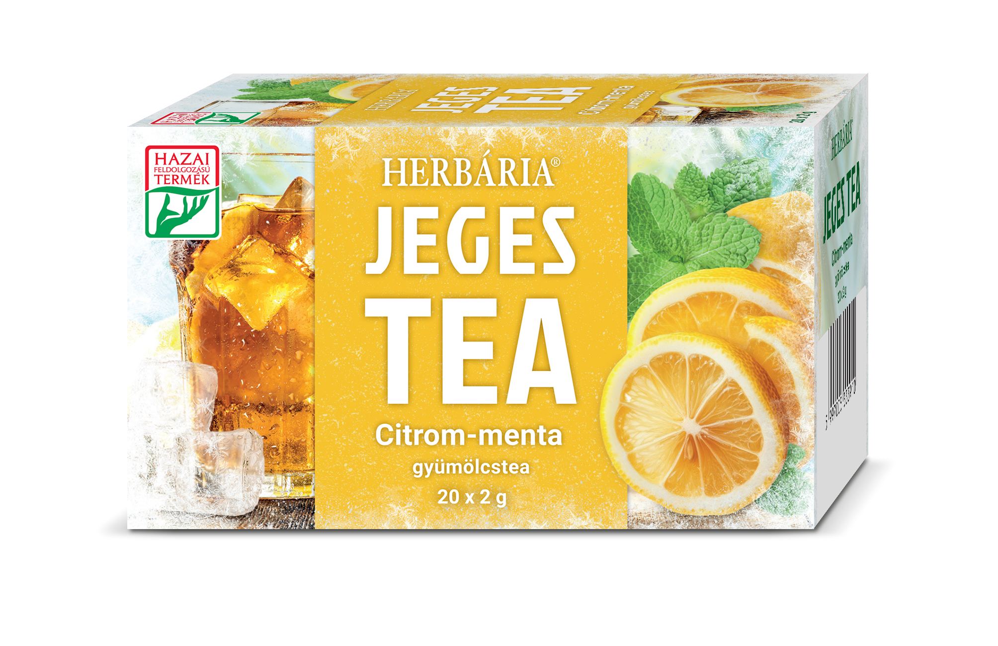 Herbária jeges tea citrom-menta gyümölcstea 20x2g 40 g