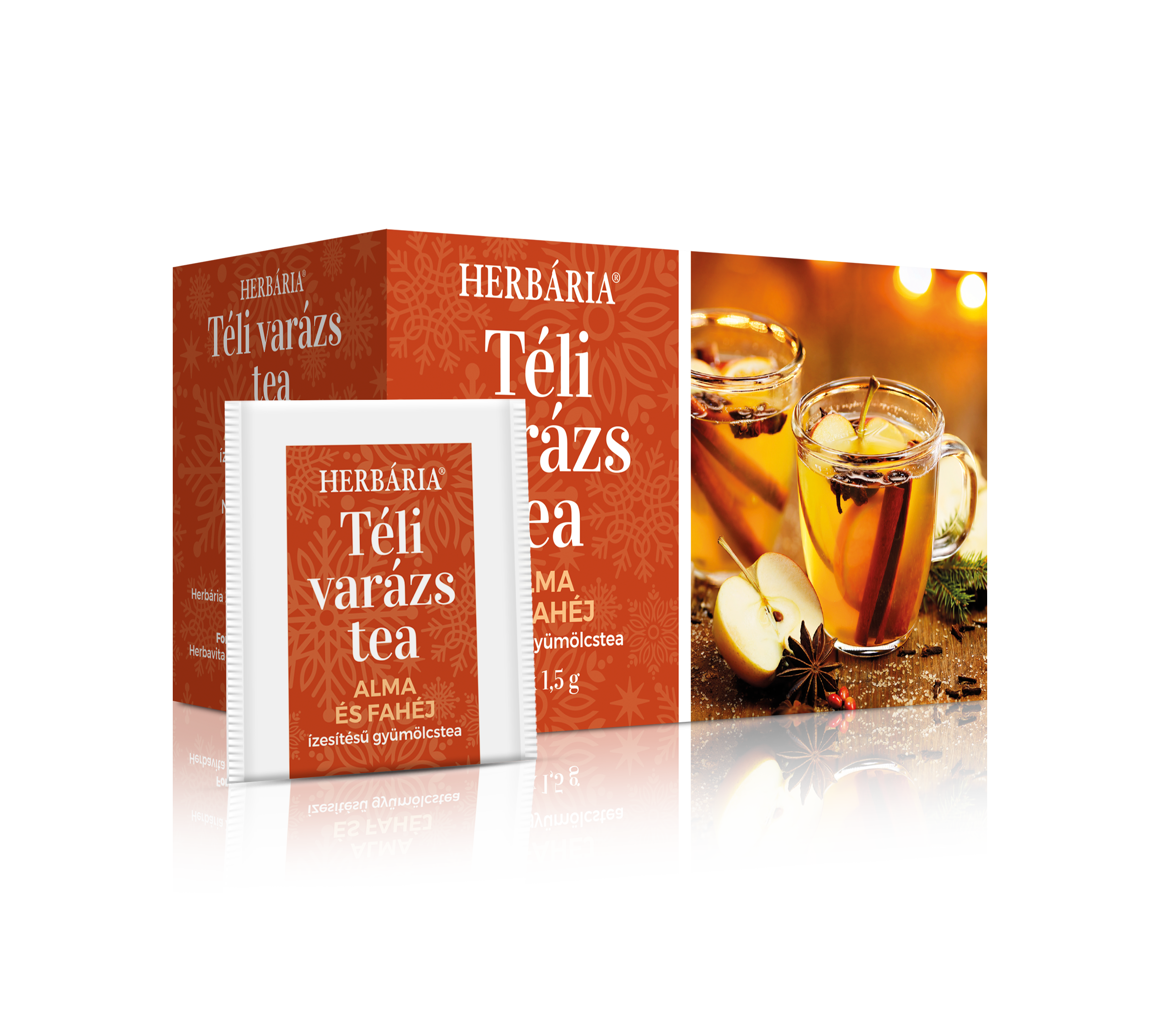 Herbária téli varázs alma-fahéj ízű tea 20x1,5g 30 g