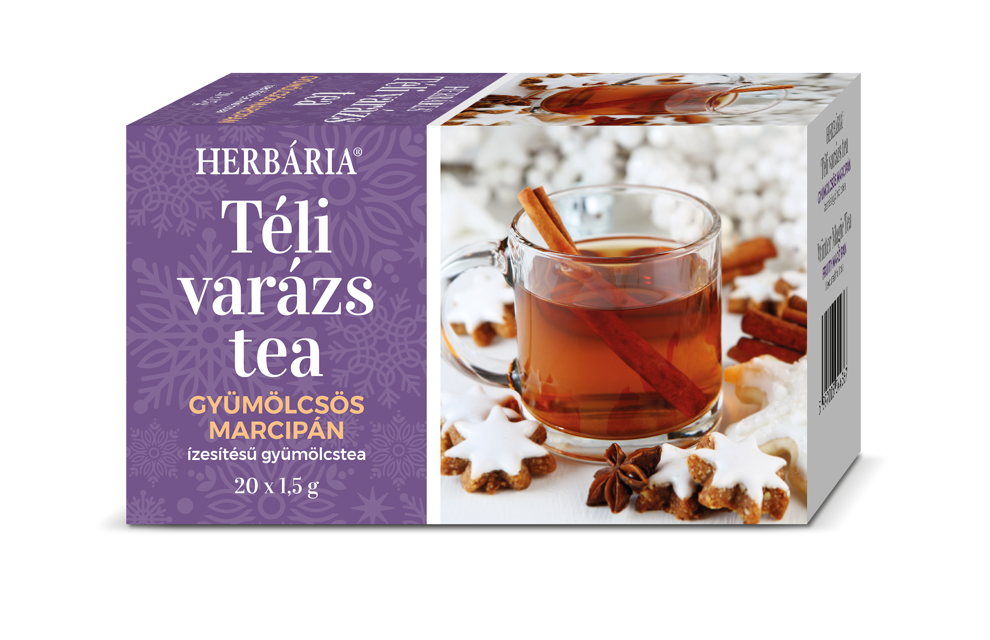 Herbária téli varázs gyümölcs-marcipán ízű tea 20x1,5g 30 g