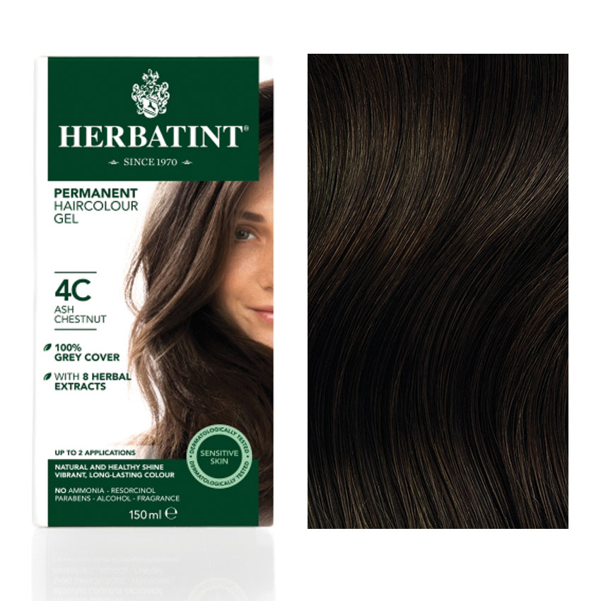 Herbatint 4c hamvas gesztenye hajfesték 150 ml