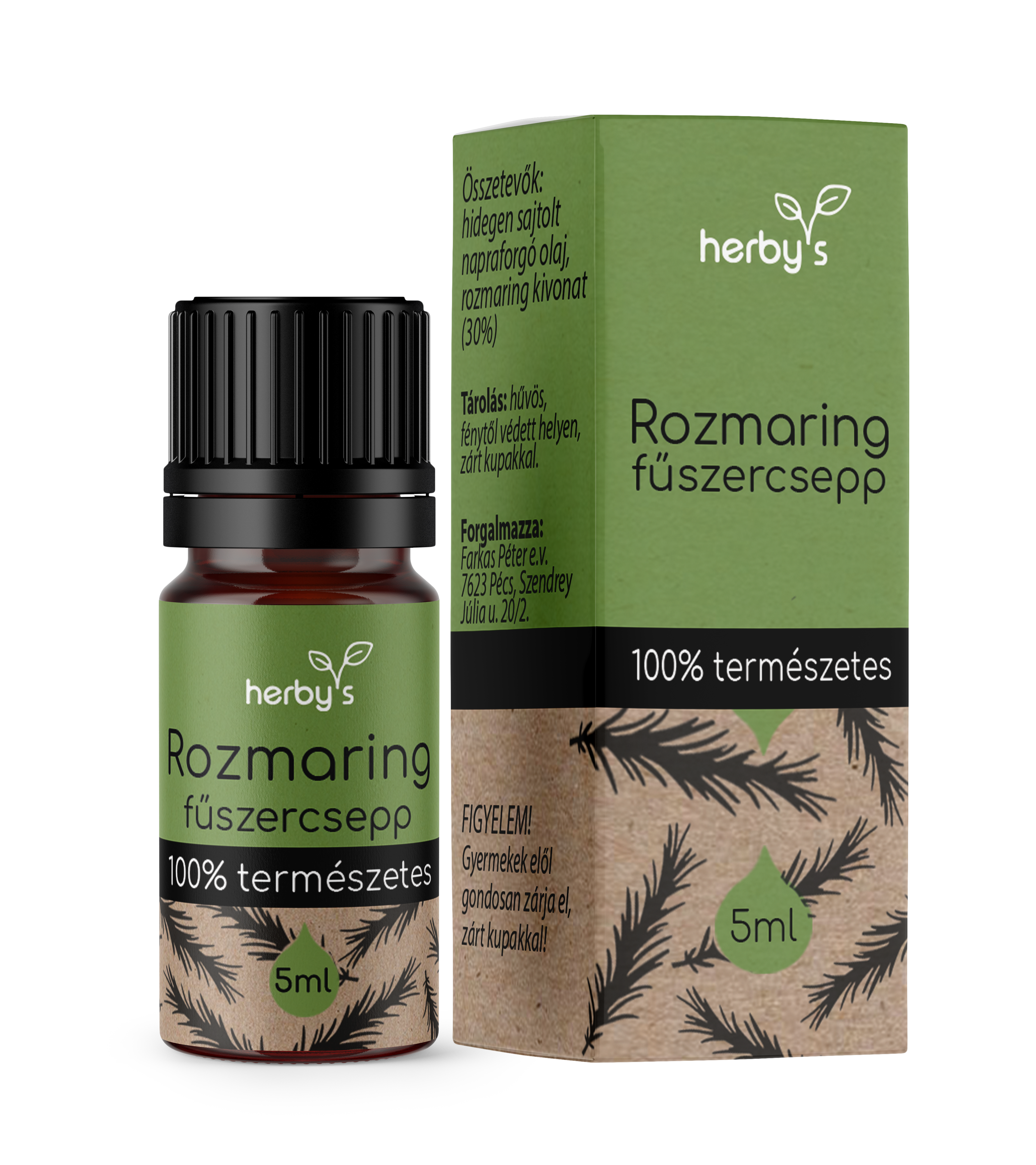 Herbys rozmaring fűszercsepp 5 ml