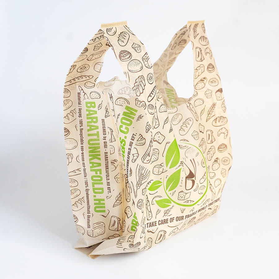 Ingvállas ökotextil táska nagy 1 db