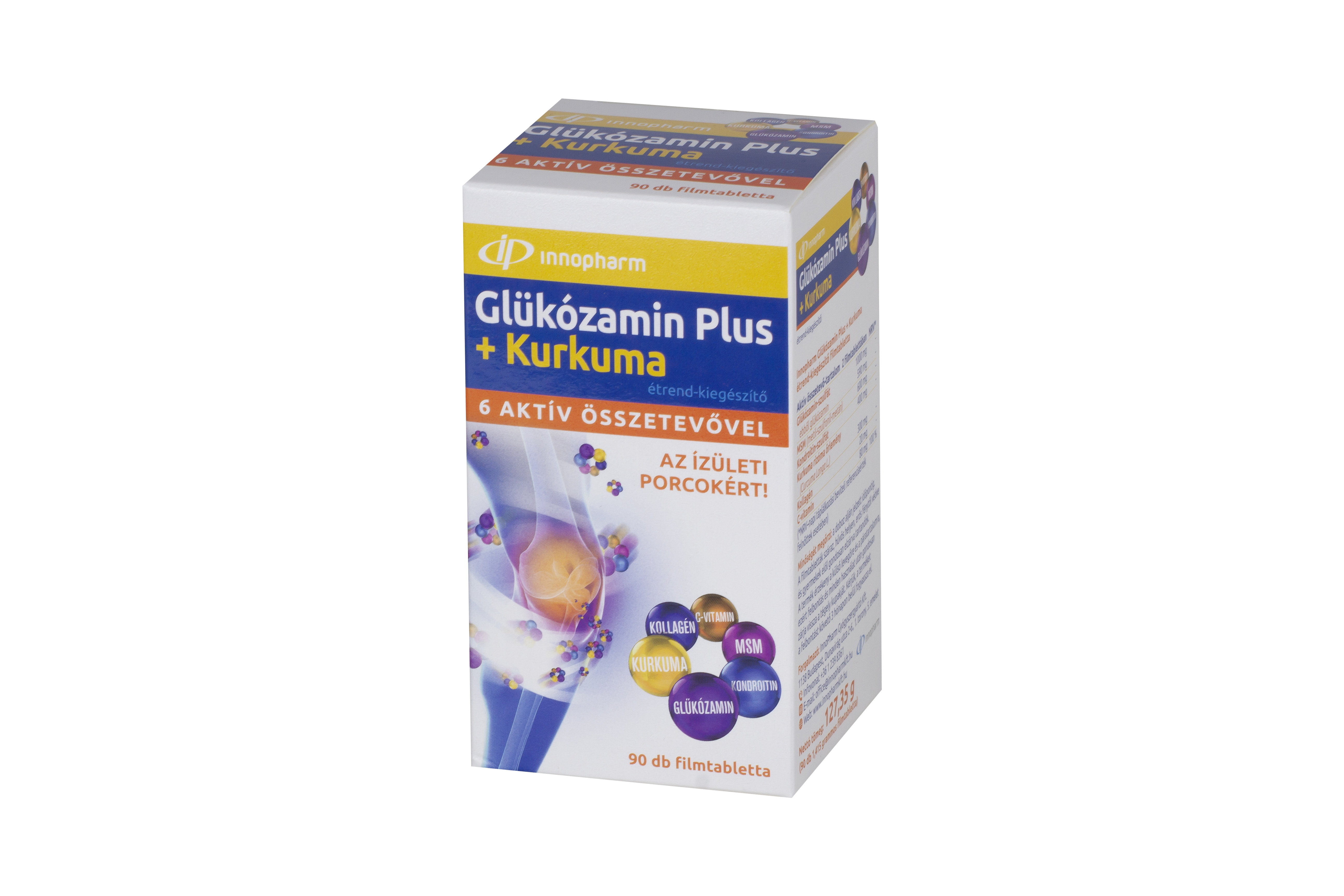 Innopharm glükózamin plus+kurkuma filmtabletta 90 db Innopharm glükózamin plus+kurkuma filmtabletta 90 db