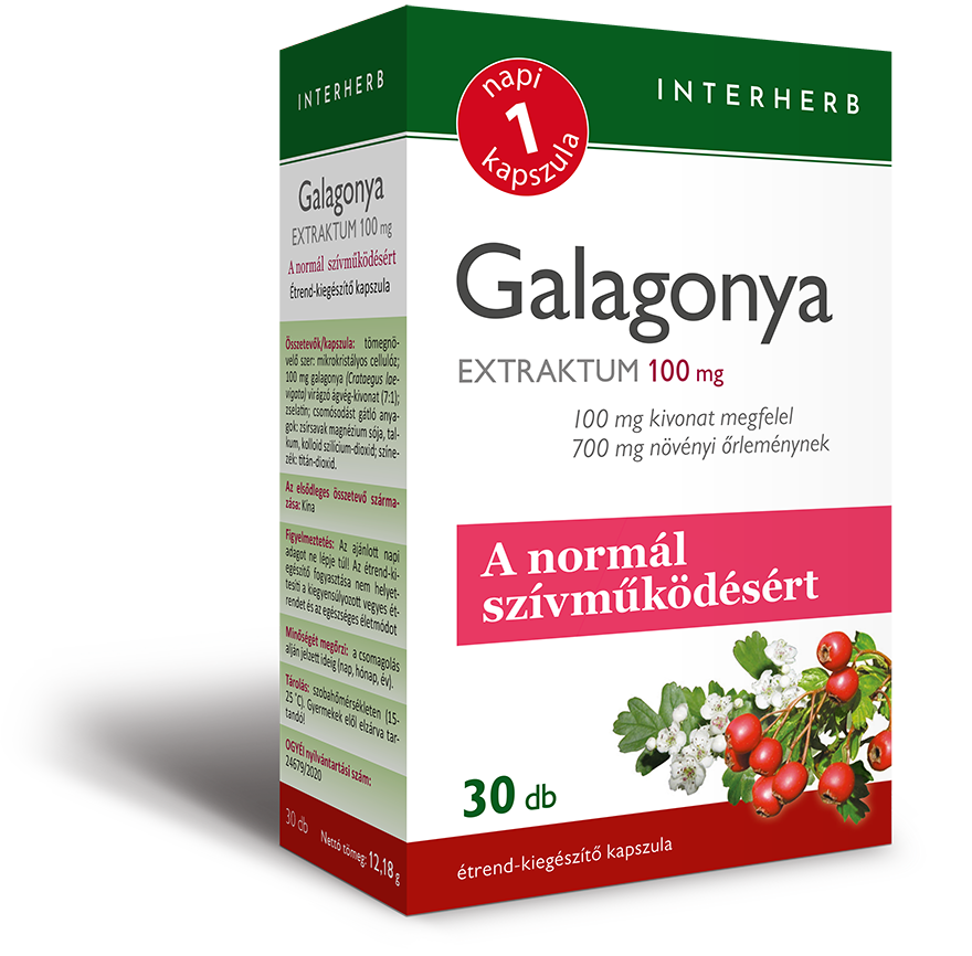 Interherb napi1 galagonya extraktum 30 db