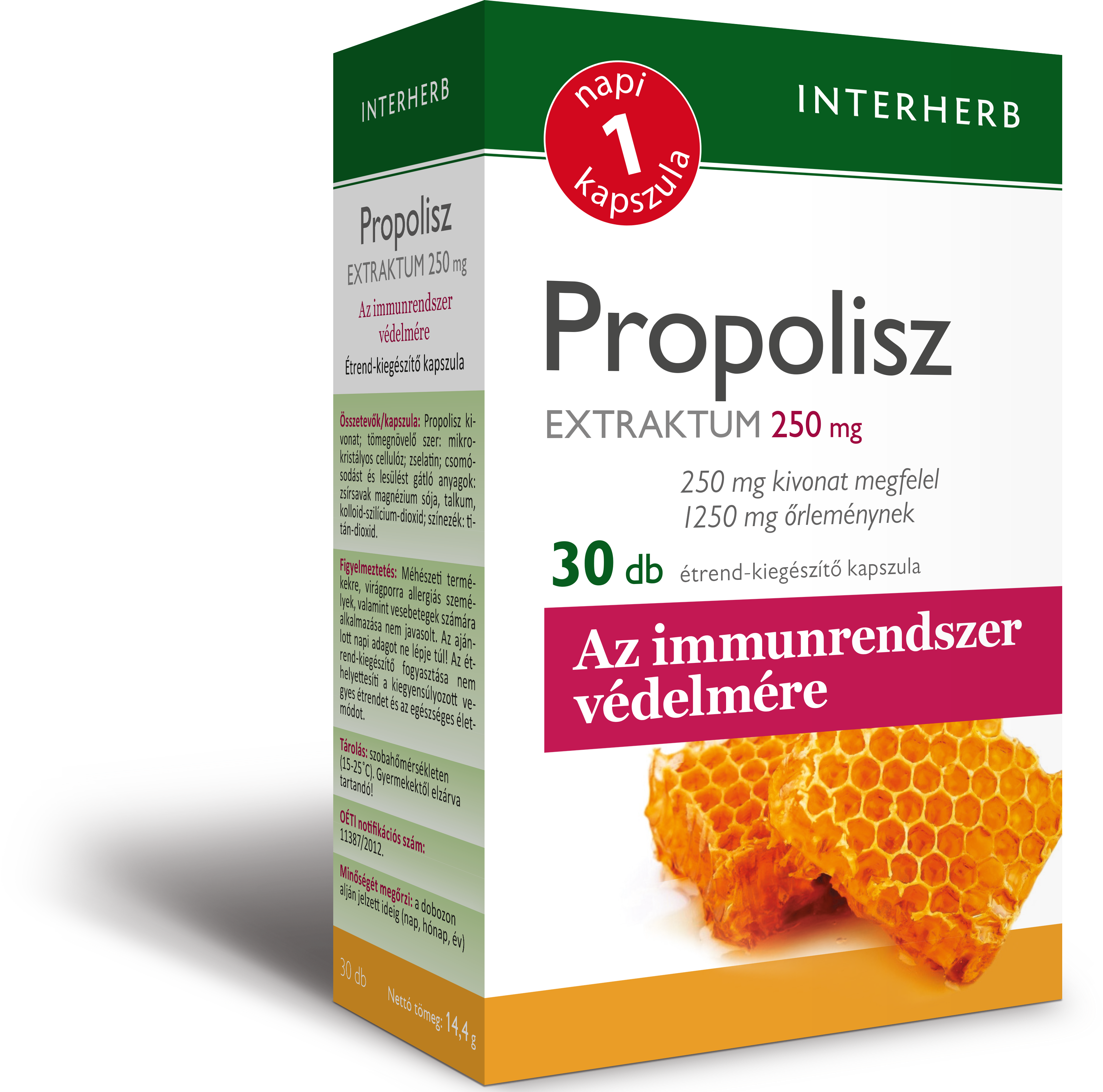 Interherb napi1 propolisz extraktum kapszula 30 db
