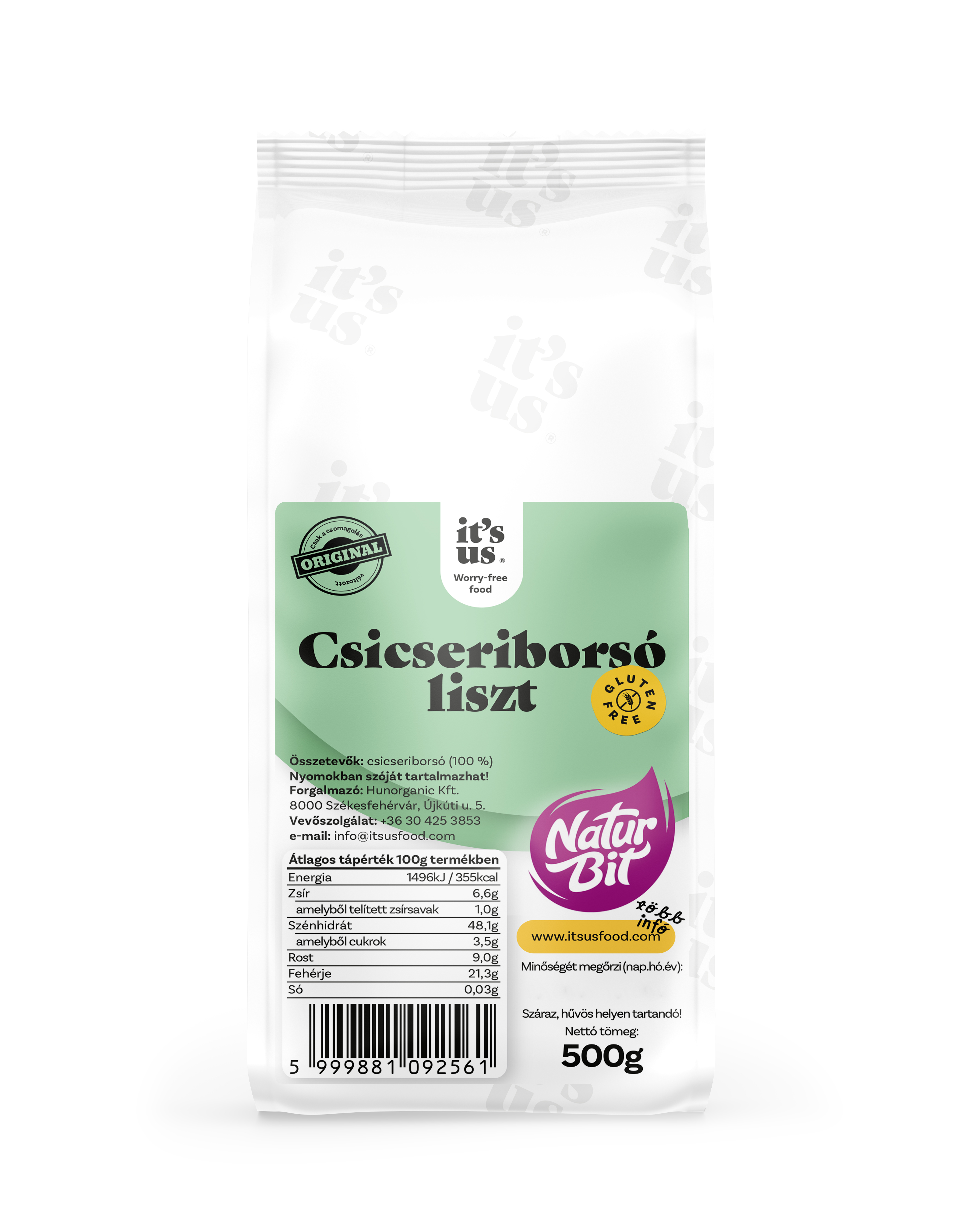 It`s us naturbit csicseriborsó liszt 500 g