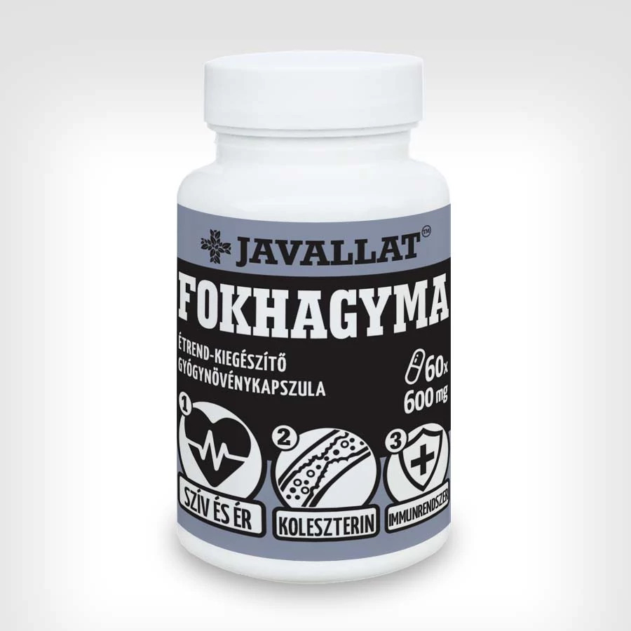 Javallat fokhagyma étrend-kiegészítő kapszula 60 db