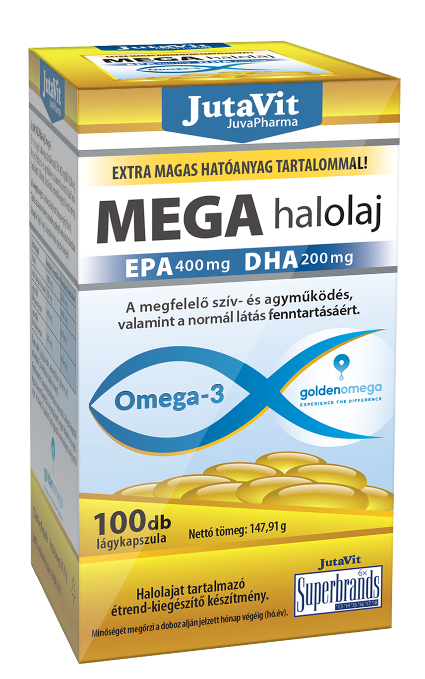 Jutavit Mega halolaj omega-3  kapszula 100 db