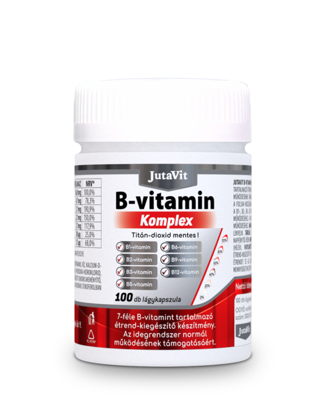 Jutavit b-vitamin Komplex lágyzselatin kapszula 100 db Jutavit b-vitamin Komplex lágyzselatin kapszula 100 db