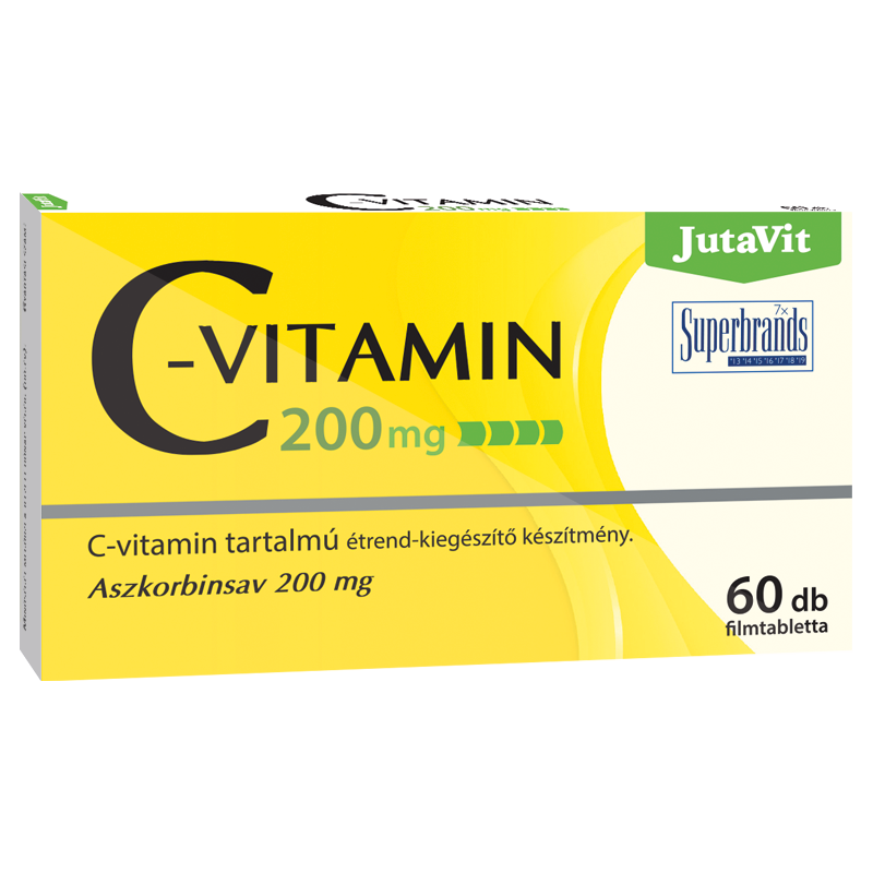 JutaVit C-vitamín 200 mg 60 tabliet