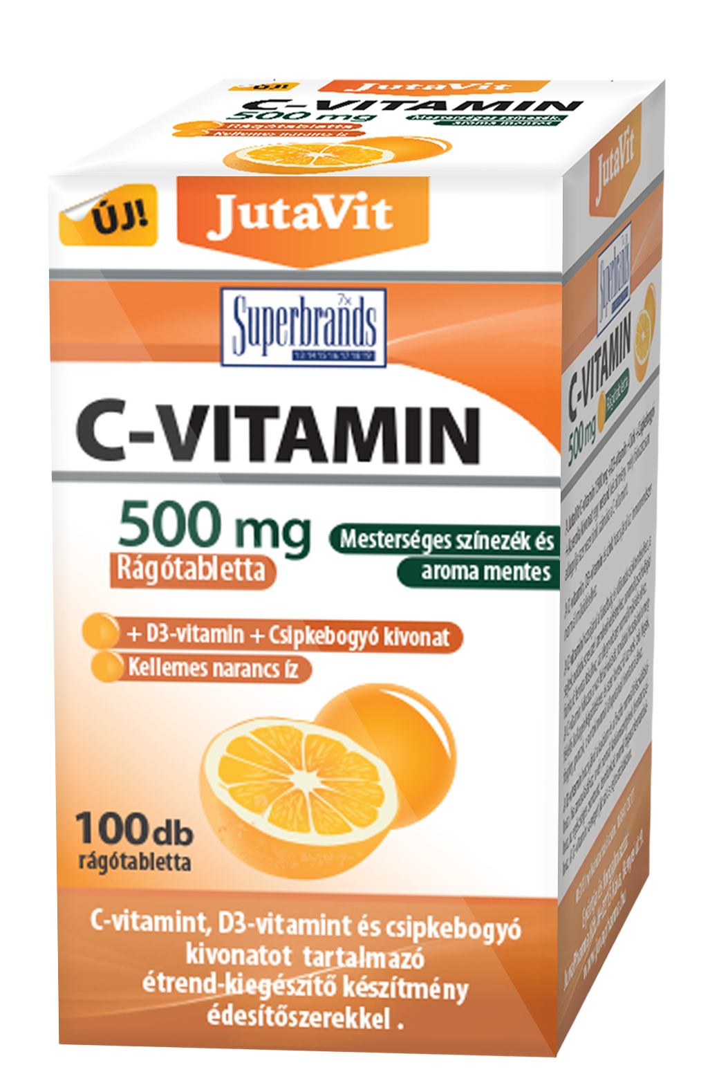 Jutavit c-vitamin 500 mg rágótabletta 100 db