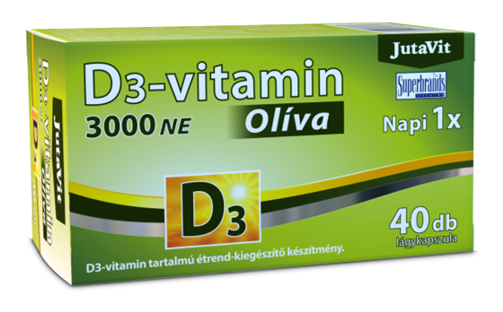 Jutavit d3-vitamin 3000 NE olíva 40 db