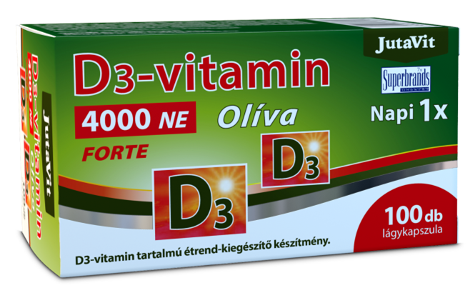 Jutavit d3-vitamin 4000 NE olíva 100 db