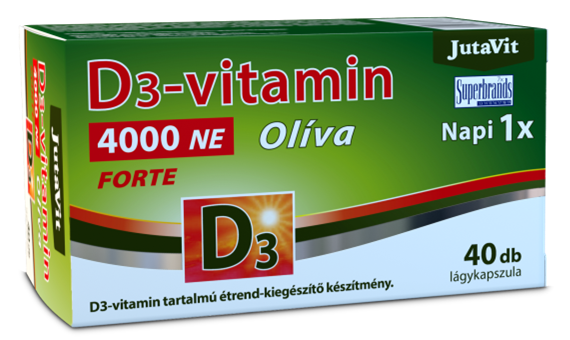 Jutavit d3-vitamin 4000 NE olíva 40 db