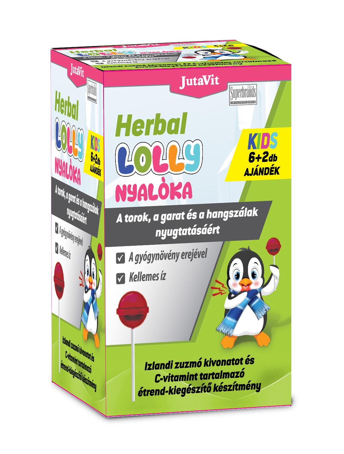 Jutavit herbal lolly torok nyalóka 8 db