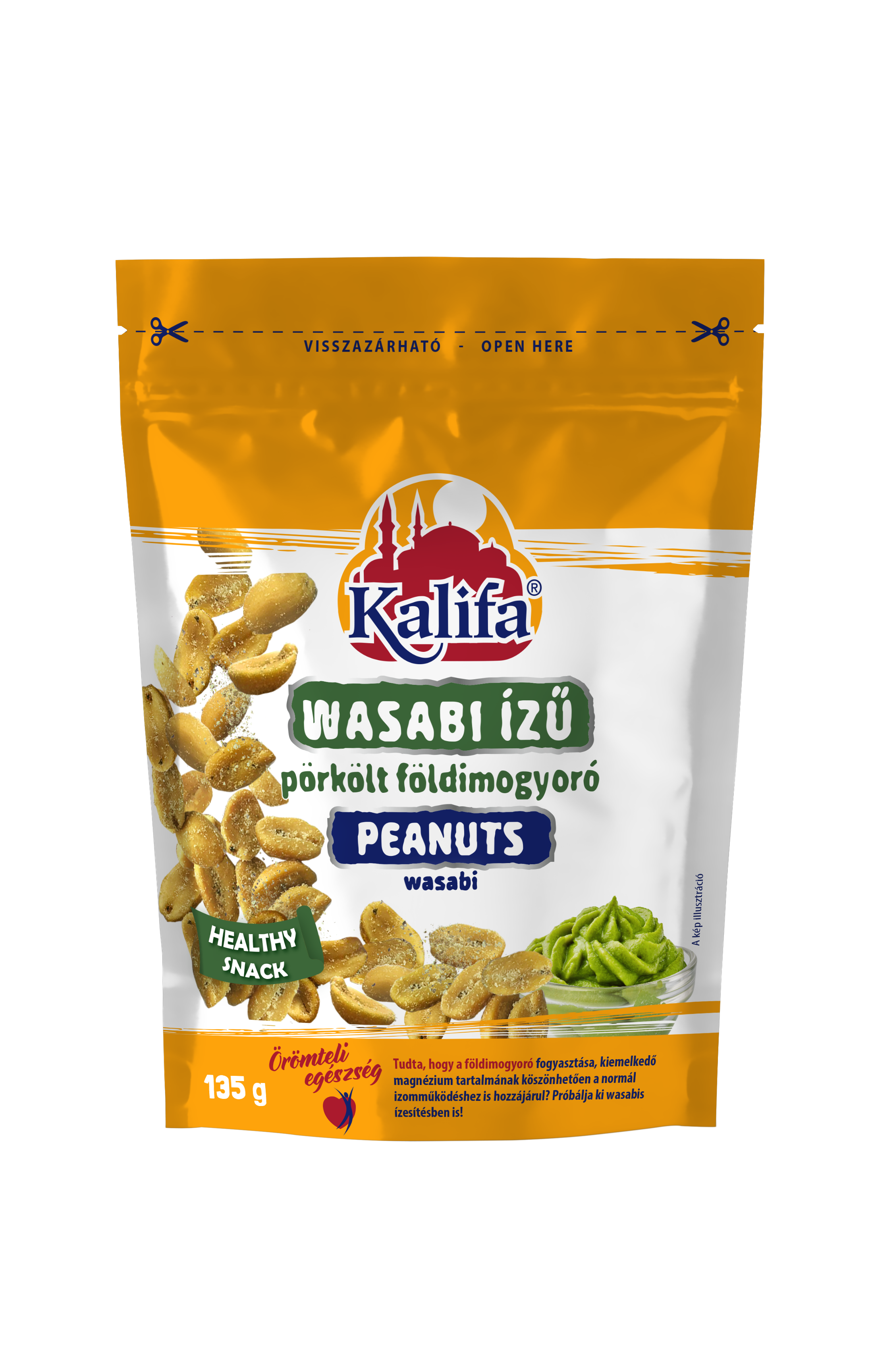 Kalifa földimogyoró wasabis 135 g