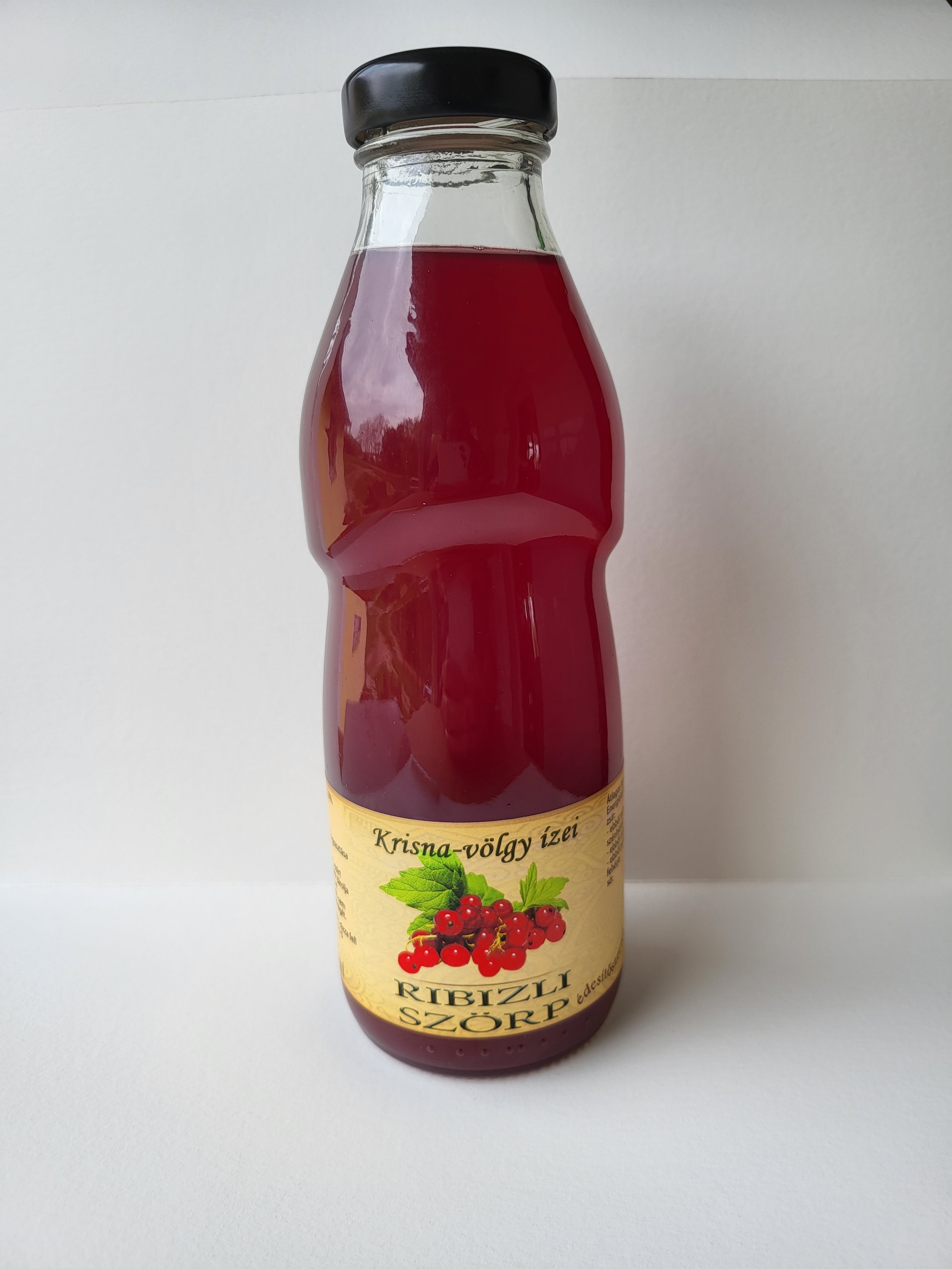 Krisnavölgyi ribizli szörp cukormentes 500 ml