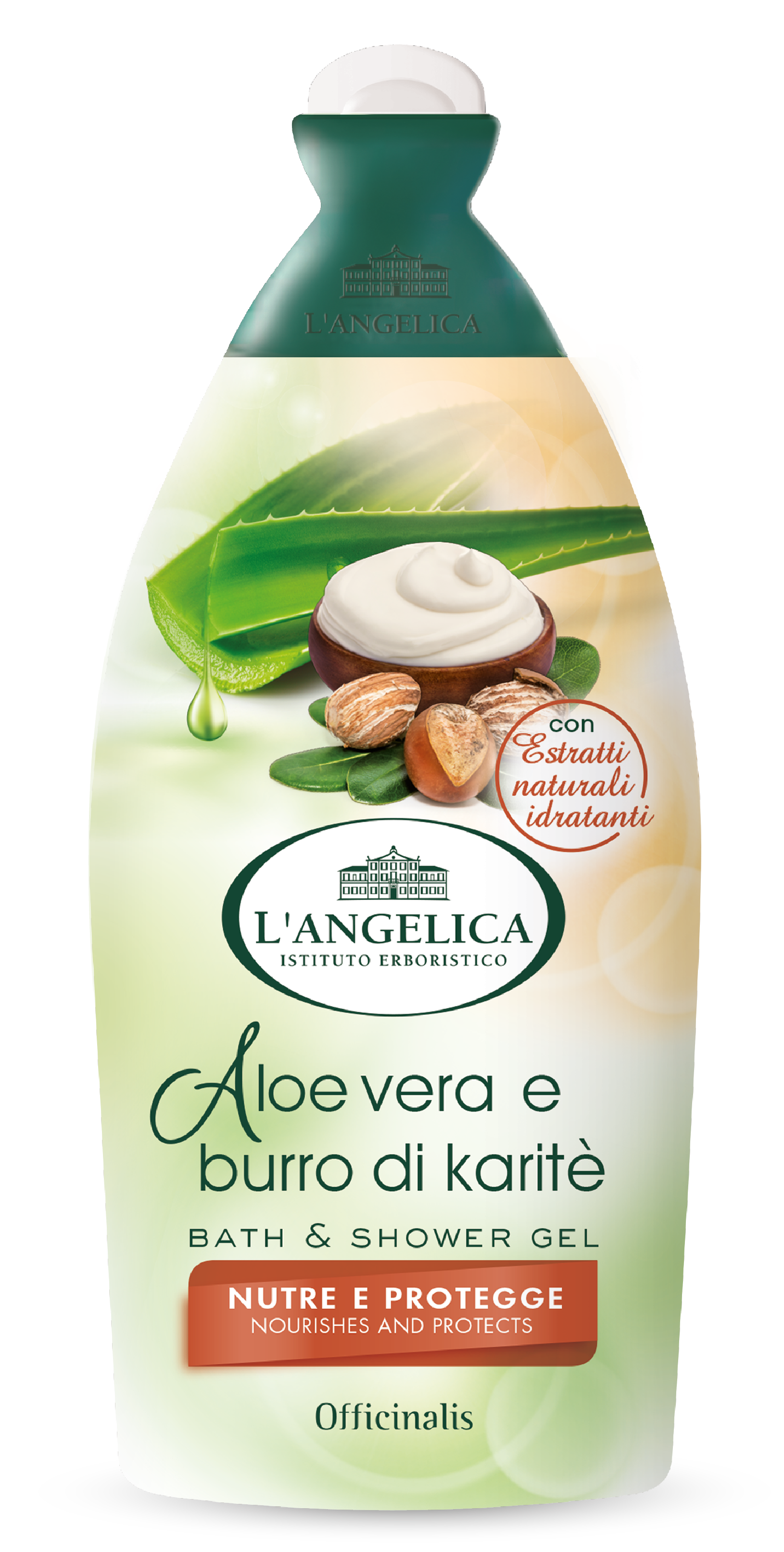 Langelica officinalis hab&tusfürdő aloe vera-shea vaj 500 ml