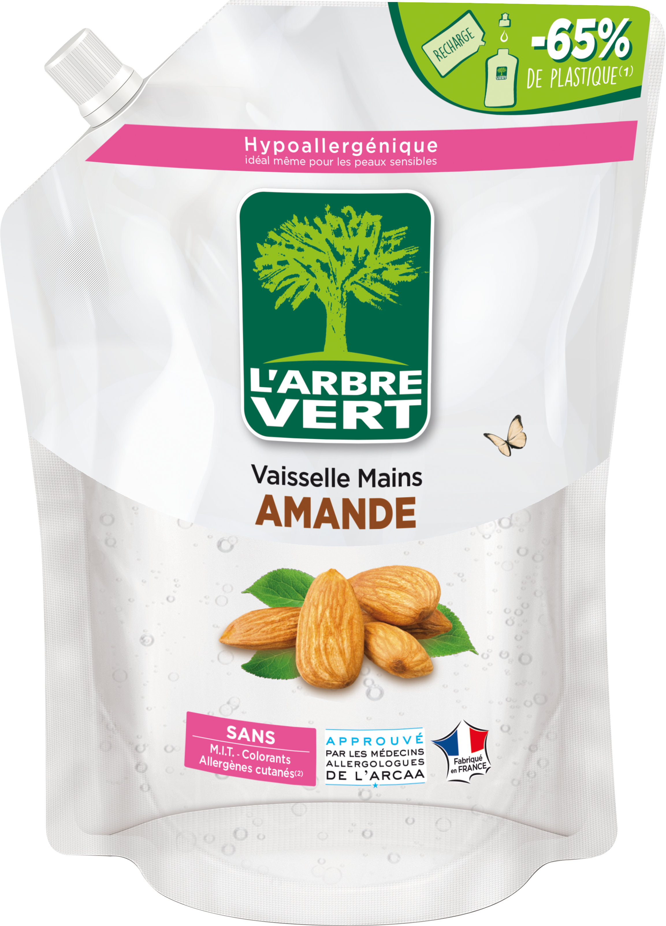 Larbre Vert mosogatószer mandula utántöltő 1000 ml