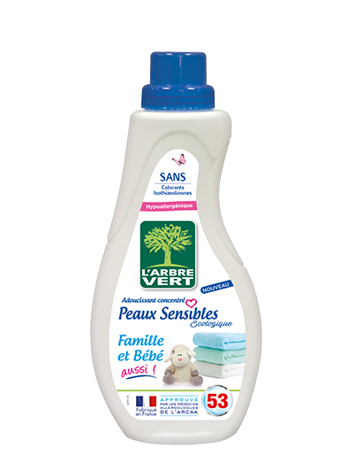 Larbre Vert textilöblítő érzékeny bőrre családbarát 800 ml