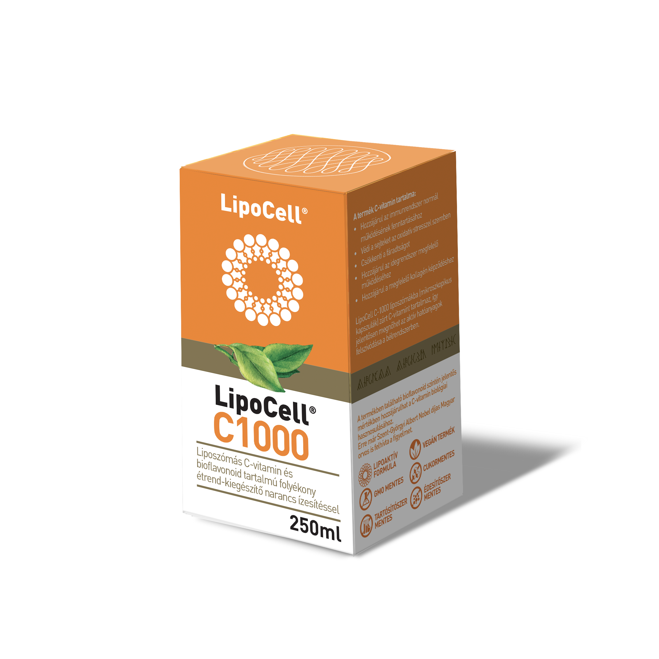 Lipocell c1000 liposzómás c-vitamin és bioflavonoid tartalmú folyékony étrend-kiegészítő narancs ízesítéssel 250 ml Lipocell c1000 liposzómás c-vitamin és bioflavonoid tartalmú folyékony étrend-kiegészítő narancs ízesítéssel 250 ml