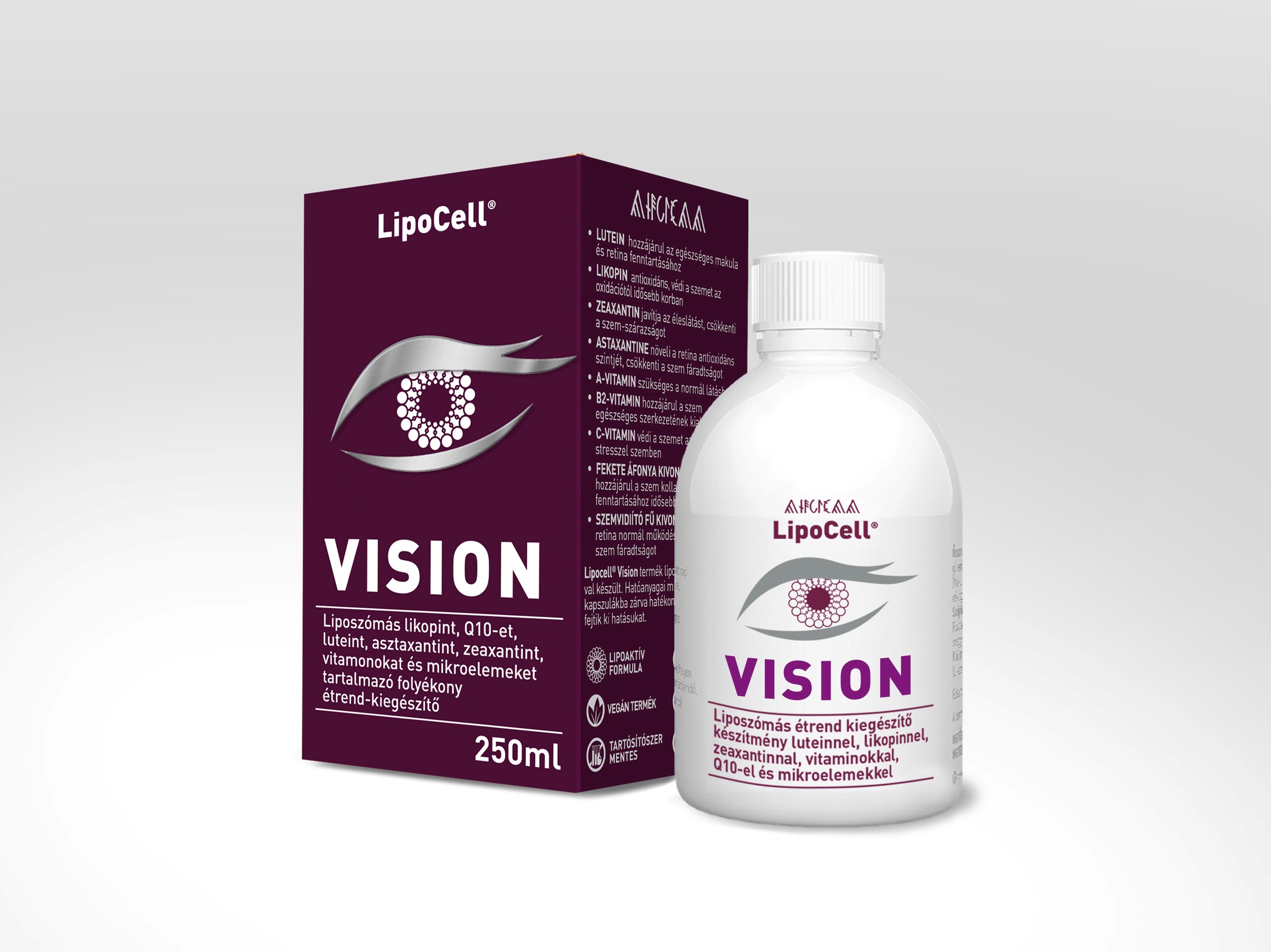 Lipocell vision liposzómás folyékony étrend-kiegészítő 250 ml Lipocell vision liposzómás folyékony étrend-kiegészítő 250 ml