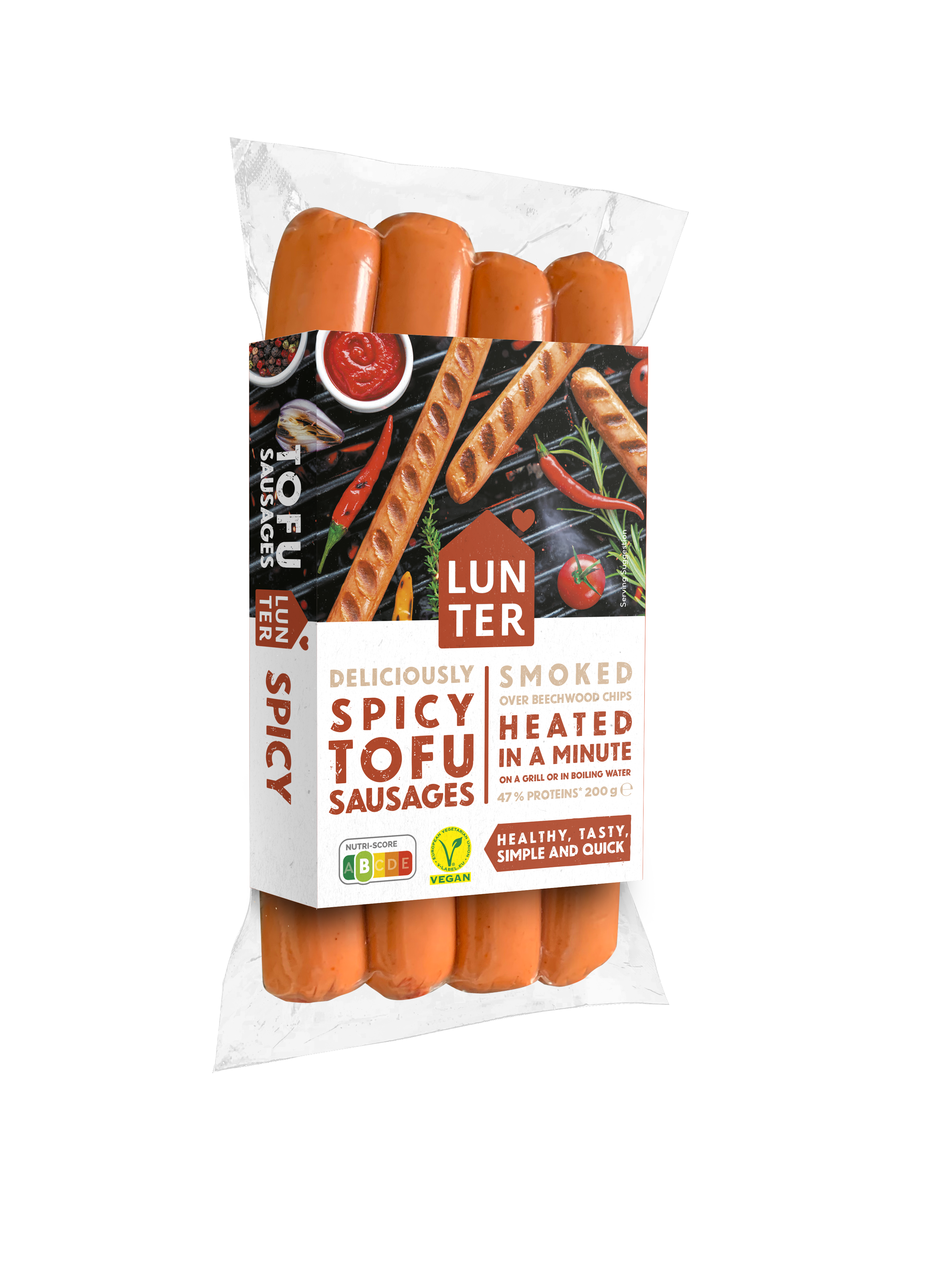 Lunter gluténmentes tofu rudak pikáns 200g