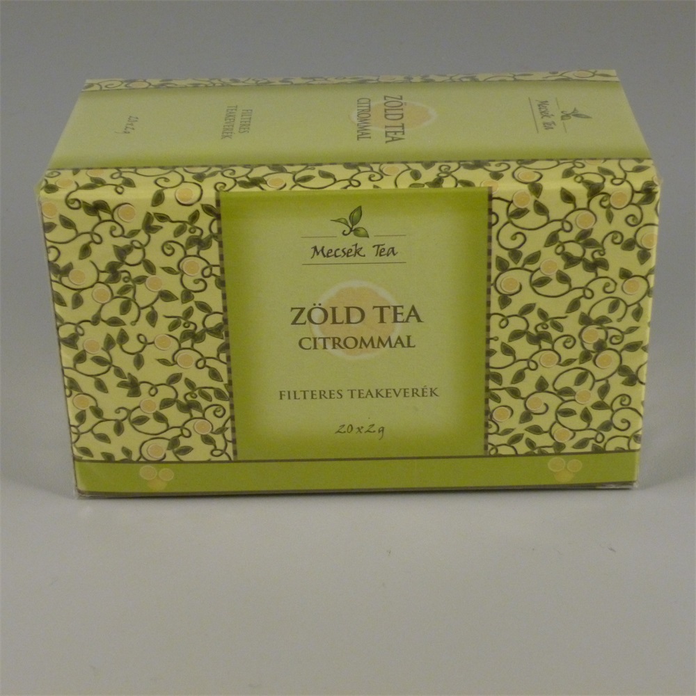 Mecsek zöld tea citrommal 20x2g 40 g