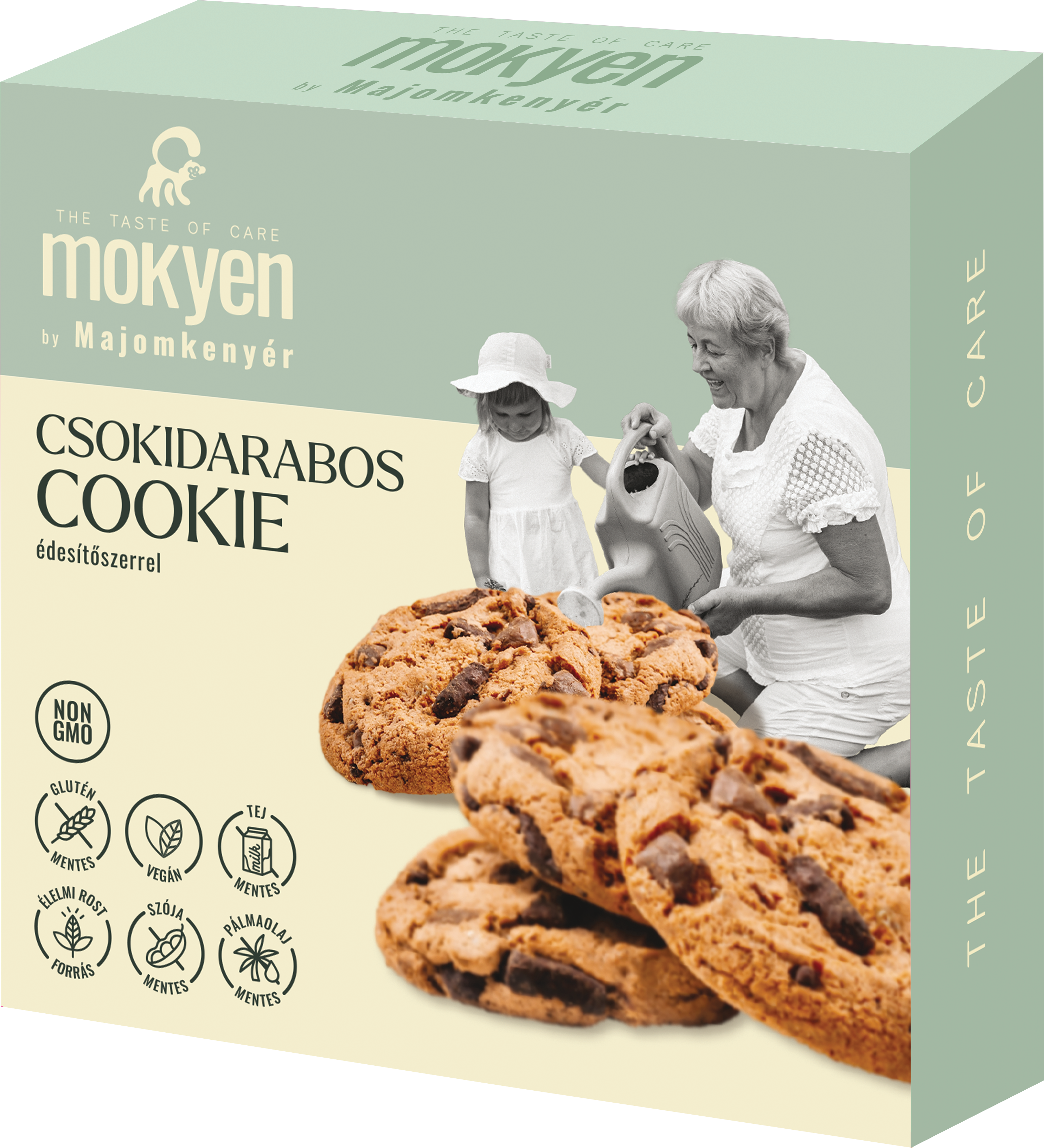 Majomkenyér csokidarabos vegán keksz hozzáadott cukor nélkül 50 g