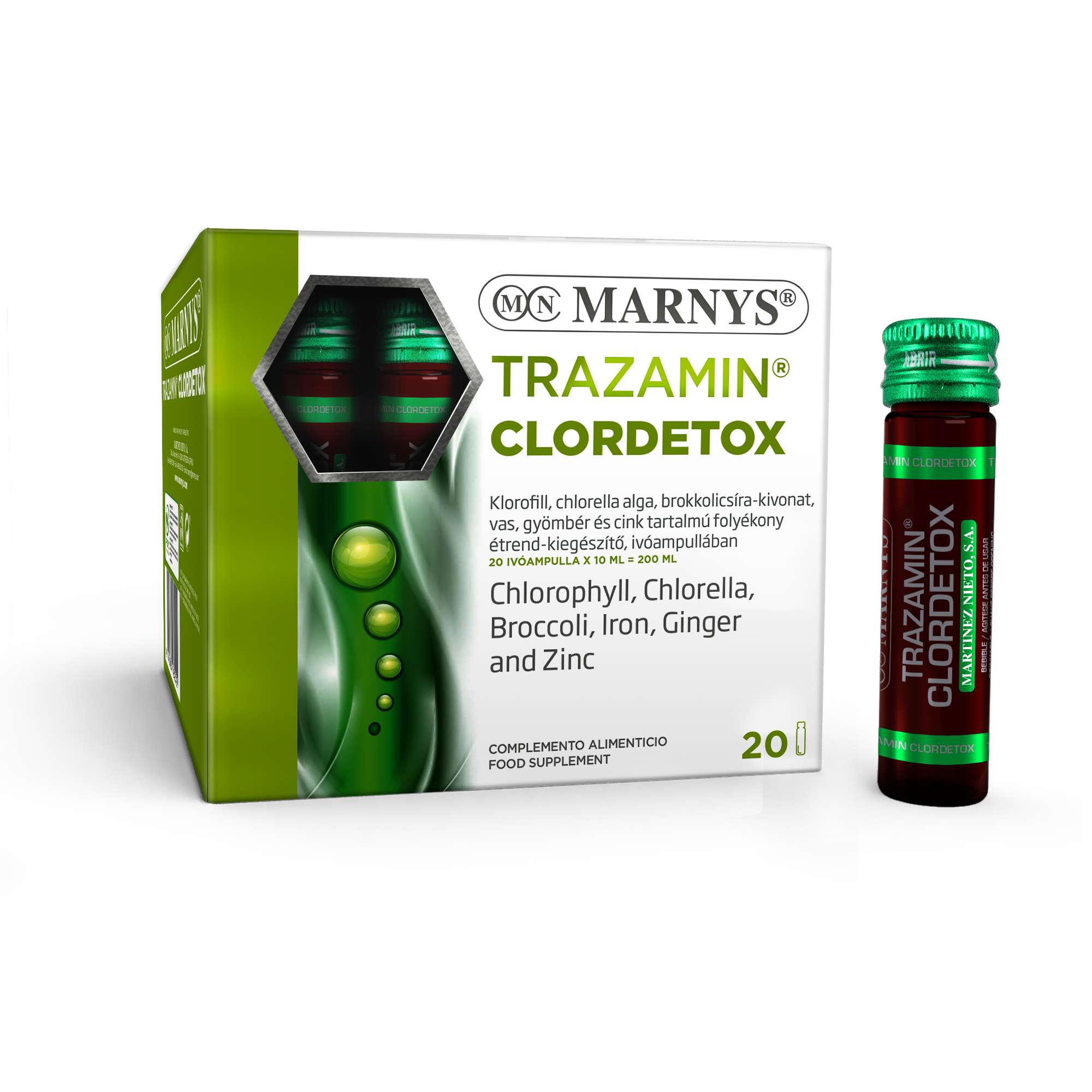 Marnys trazamin clordetox ivóampulla 20x10ml 20 db