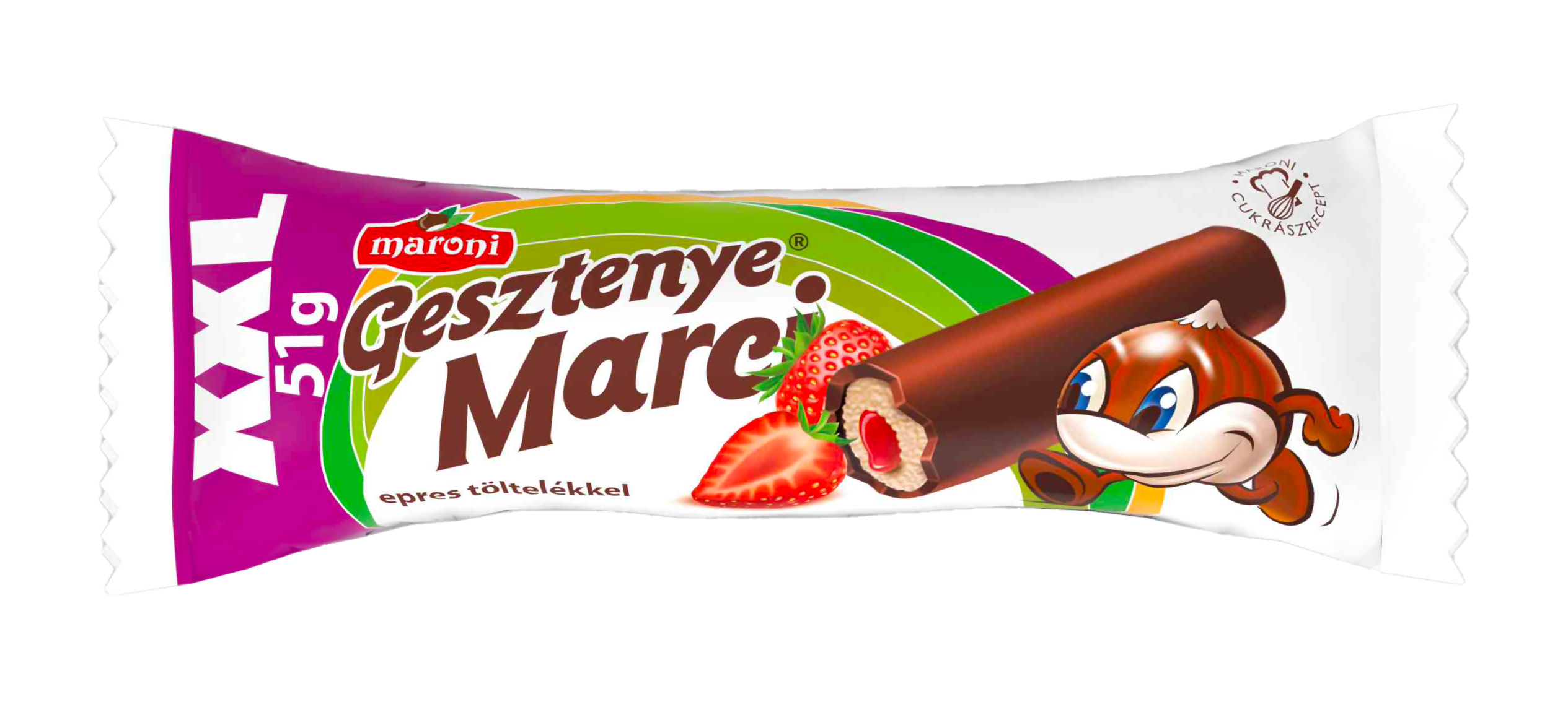 Maroni gesztenye marci epres gesztenyerúd xxl 51 g