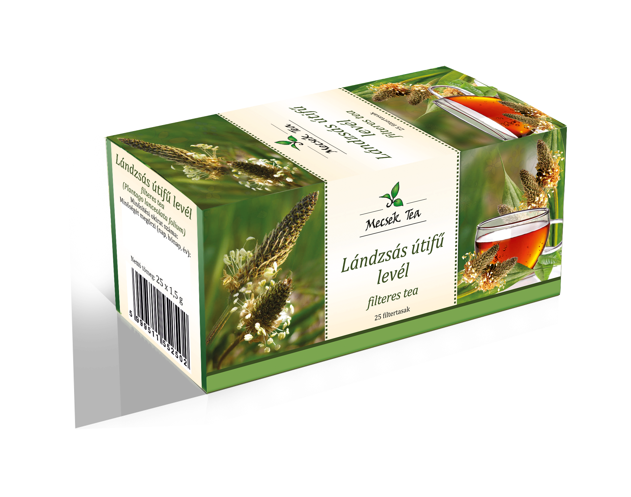 Mecsek lándzsás útifű levél tea 25x1,5g 37 g