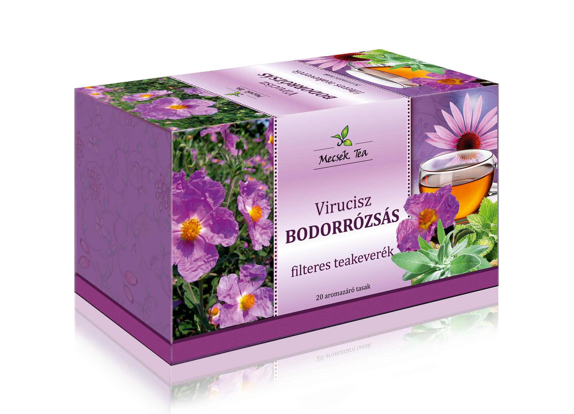 Mecsek virucisz bodorrózsás teakeverék 20x1,5 g 30 g