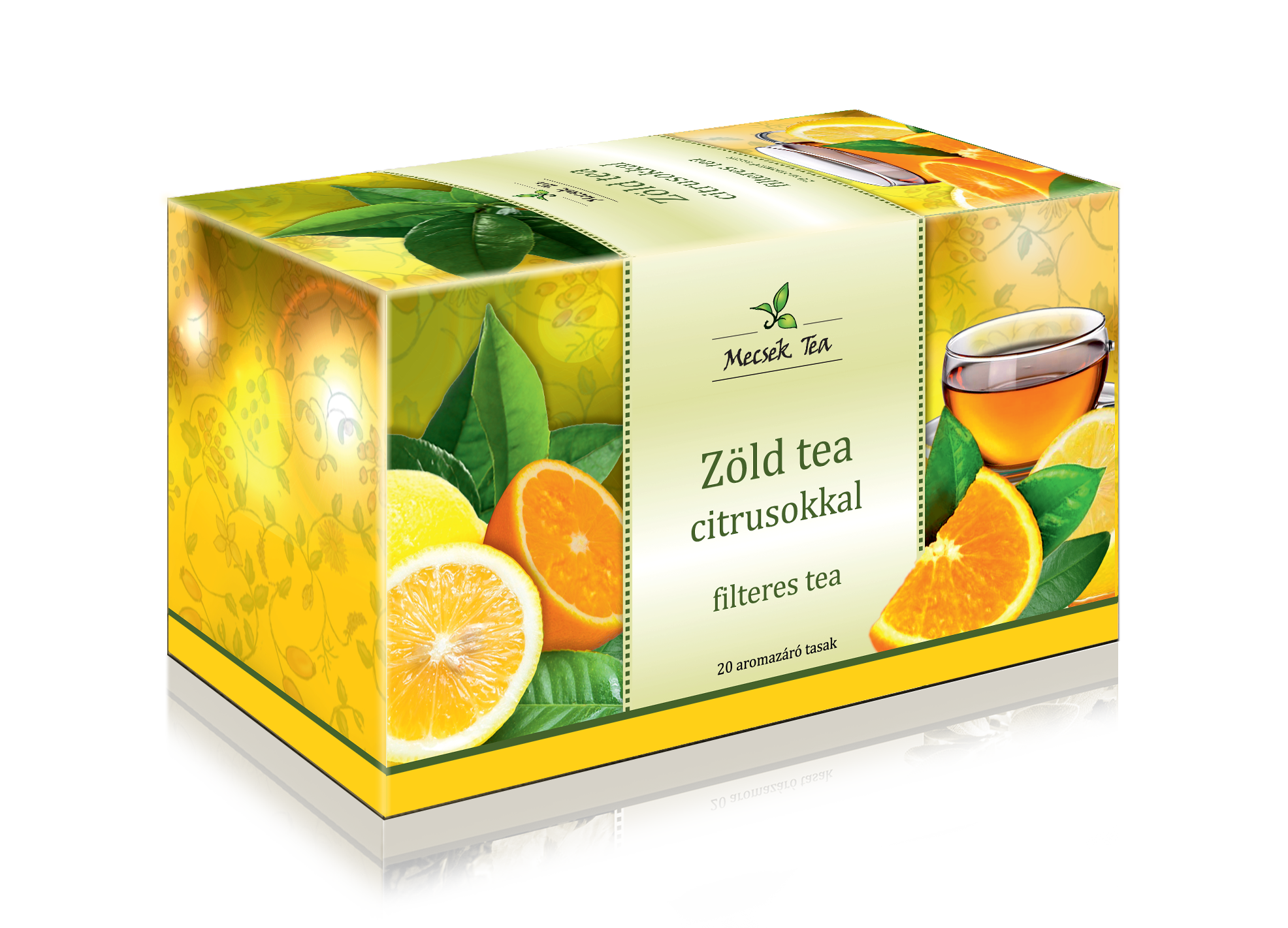 Mecsek zöld tea citrusokkal 20x2g 40 g