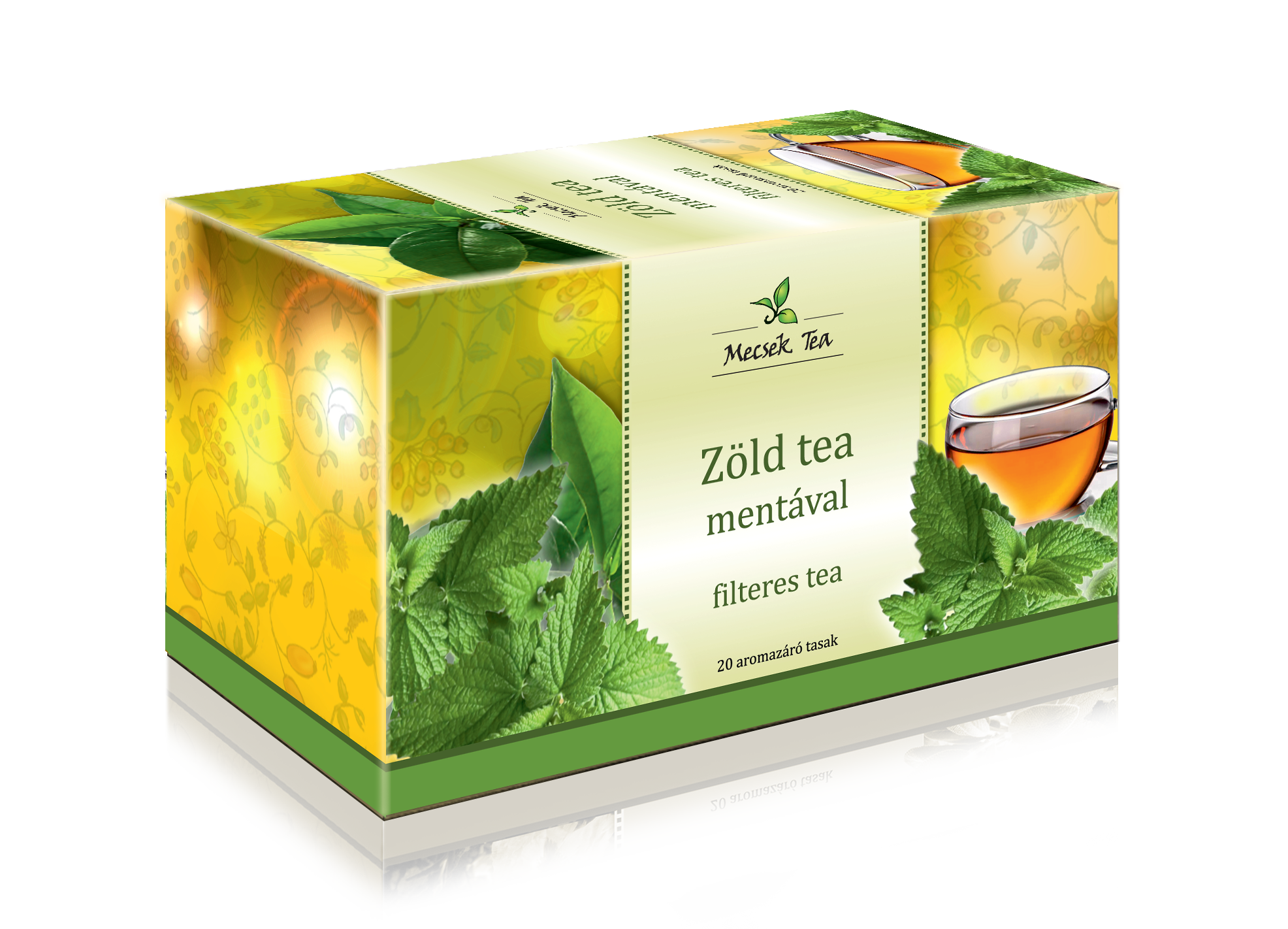 Mecsek zöld tea mentával 20x2g 40 g