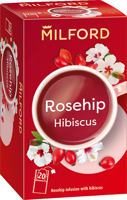 Milford csipkebogyó hibiszkusszal gyümölcstea 20x2,25g 45 g