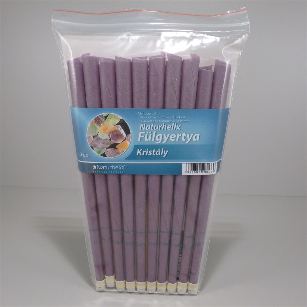 Naturhelix fülgyertya kristály 10 db