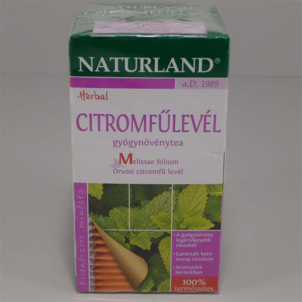 Naturland citromfűlevél tea 25x1g 25 g
