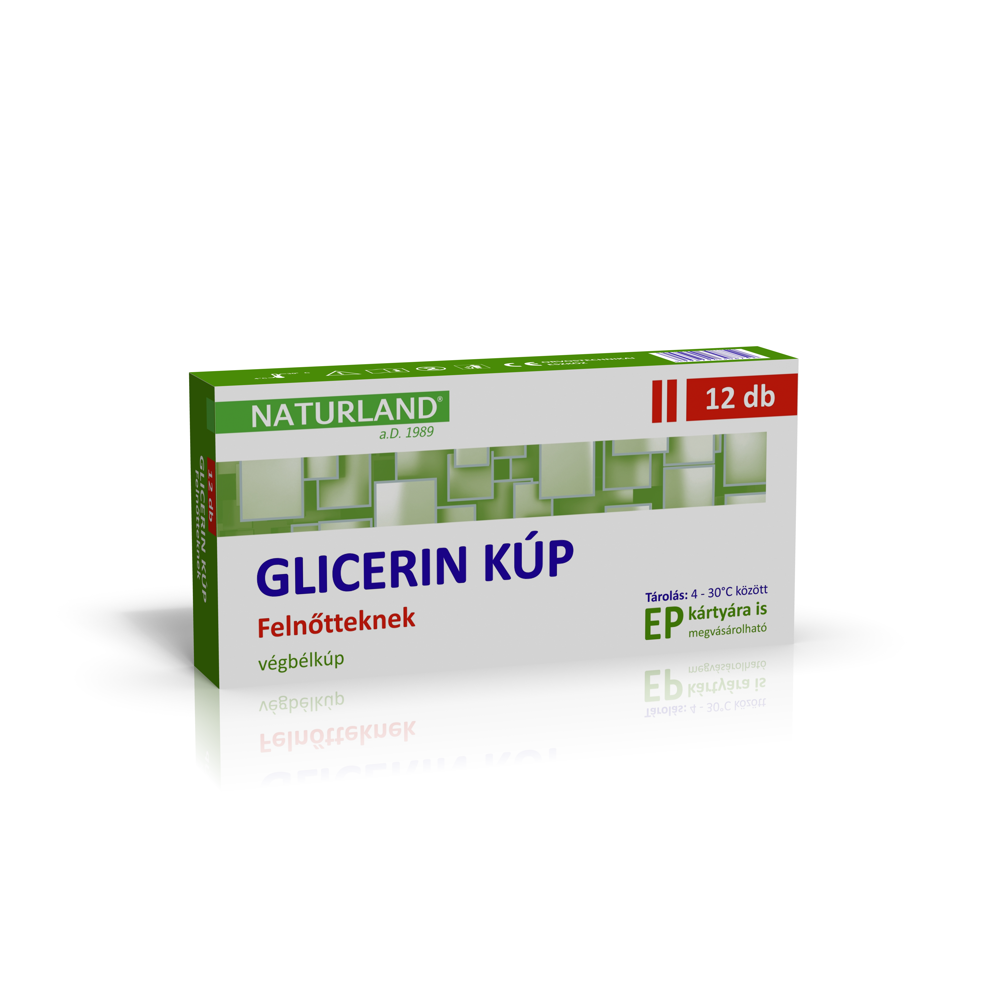 Naturland glicerin kúp felnőtteknek 2500mg 12 db