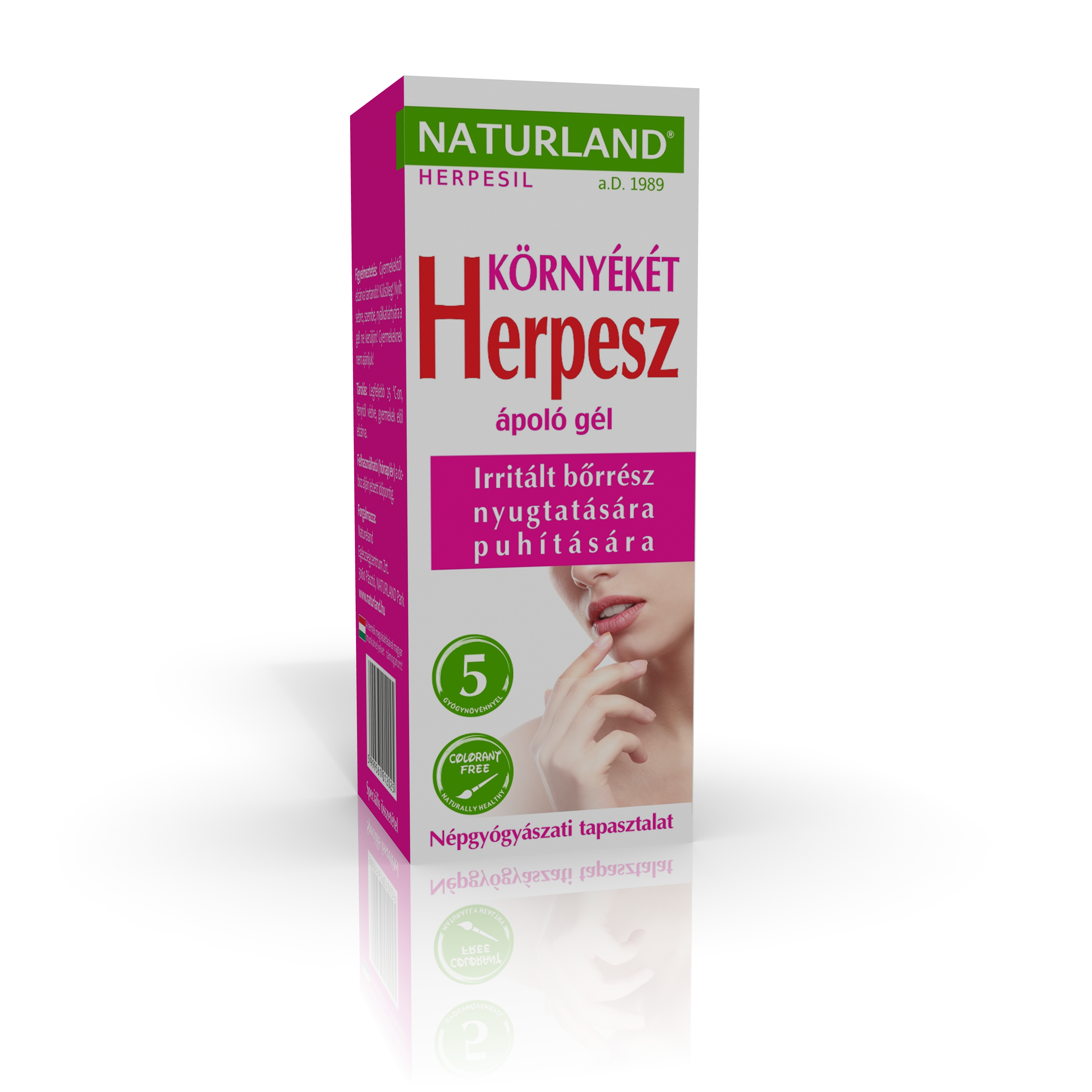 Naturland herpesz környékét ápoló gél 10 g