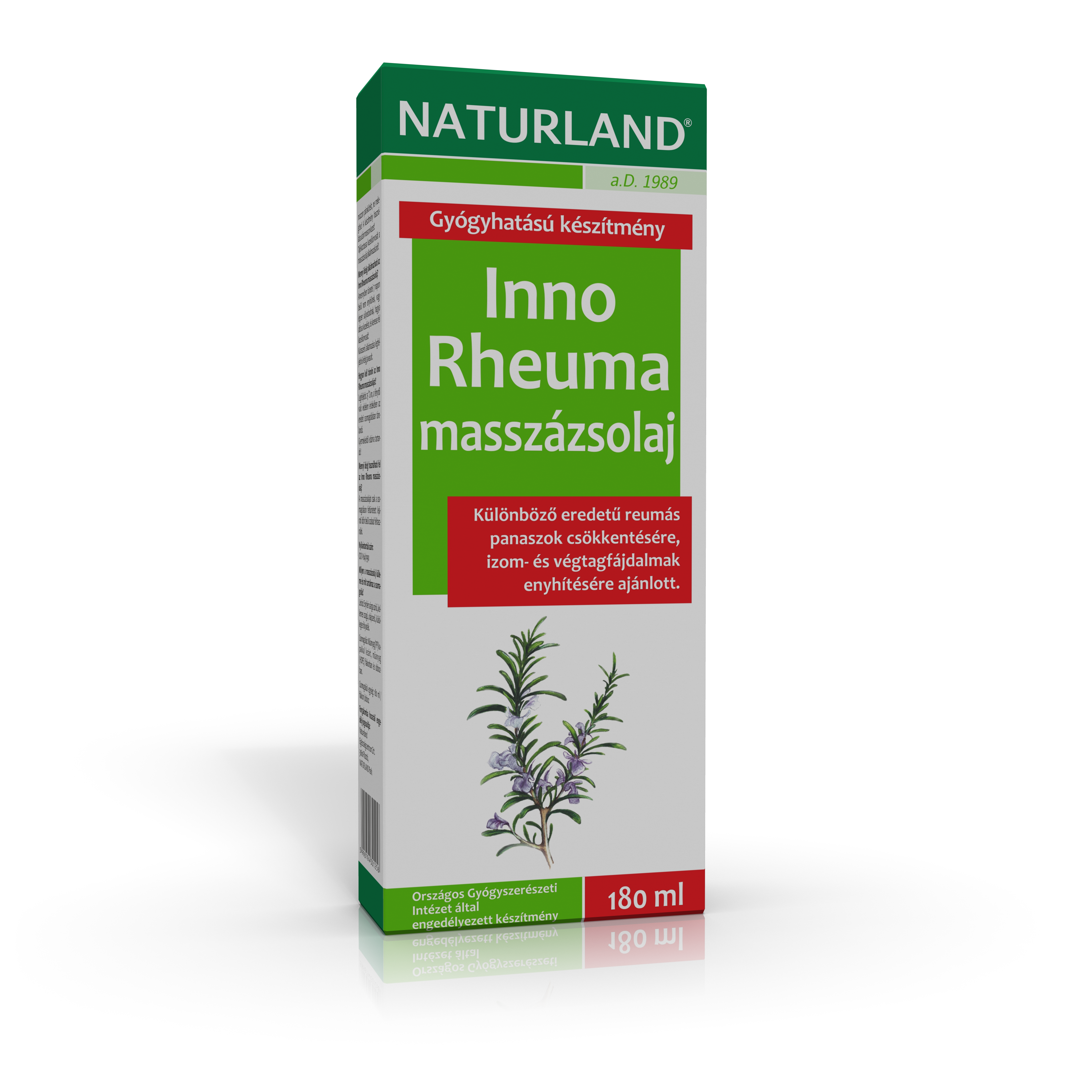 Naturland inno-reuma masszázsolaj 180 ml