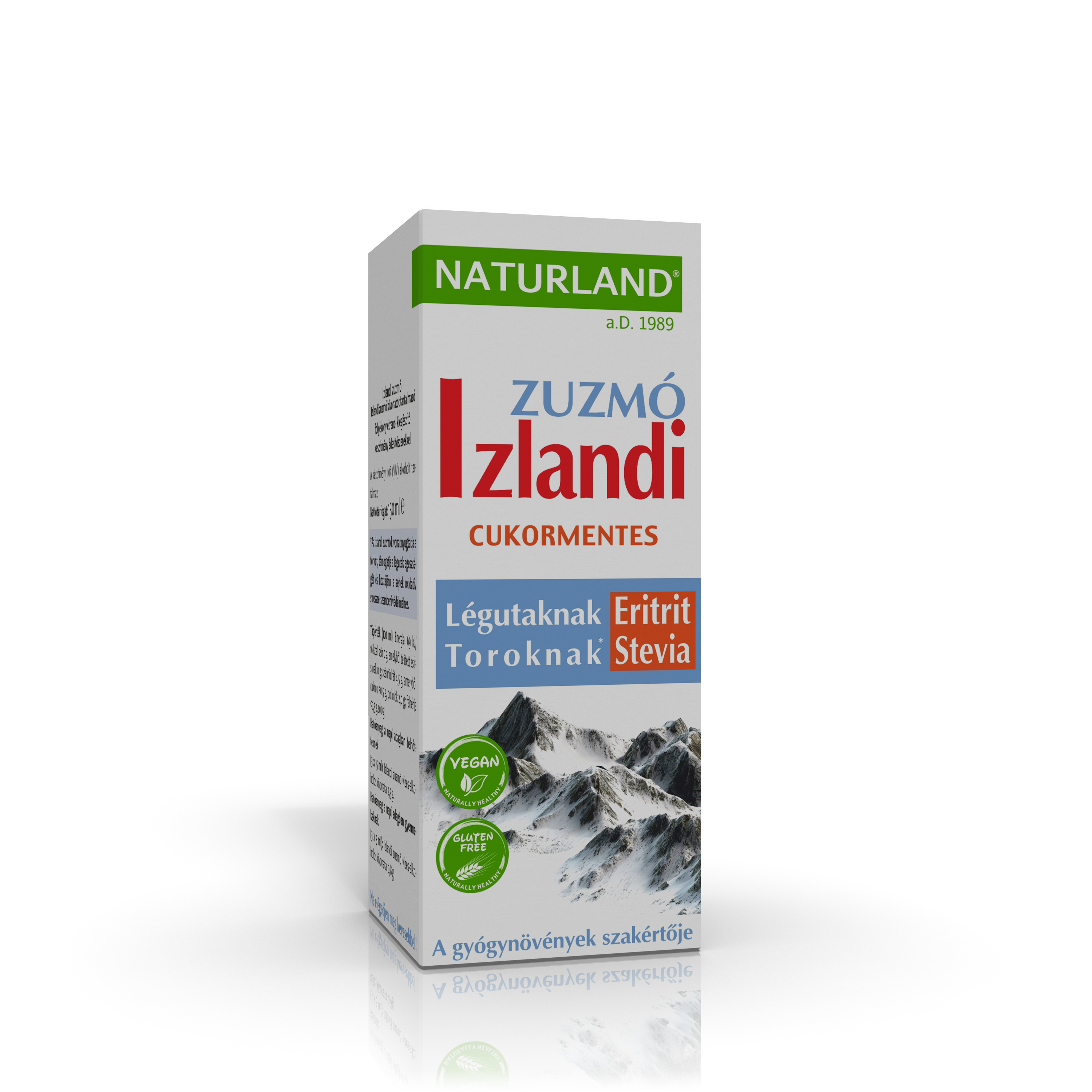 Naturland izlandi zuzmó édesítőszerekkel 150 ml