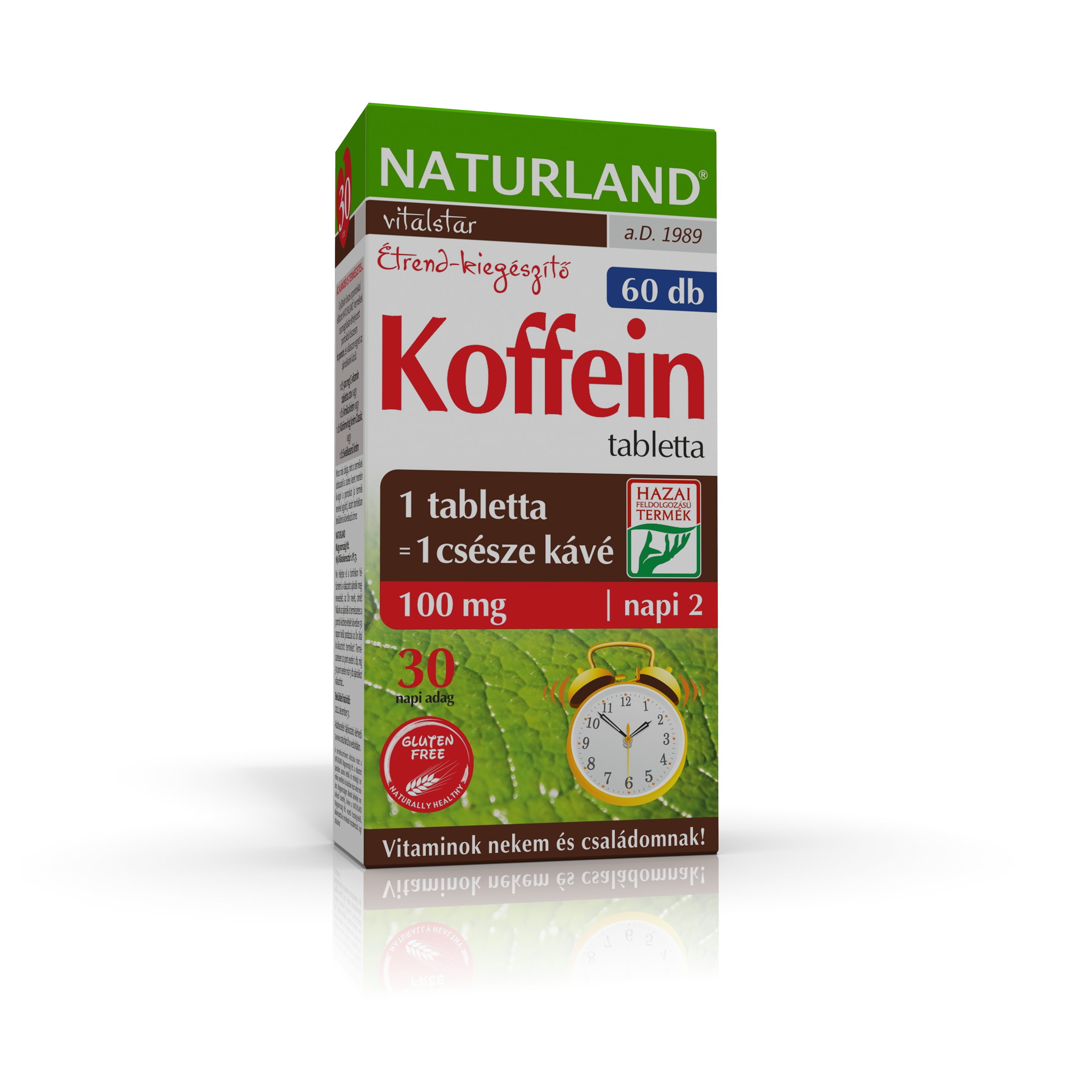 Naturland koffein tabletta 60 db