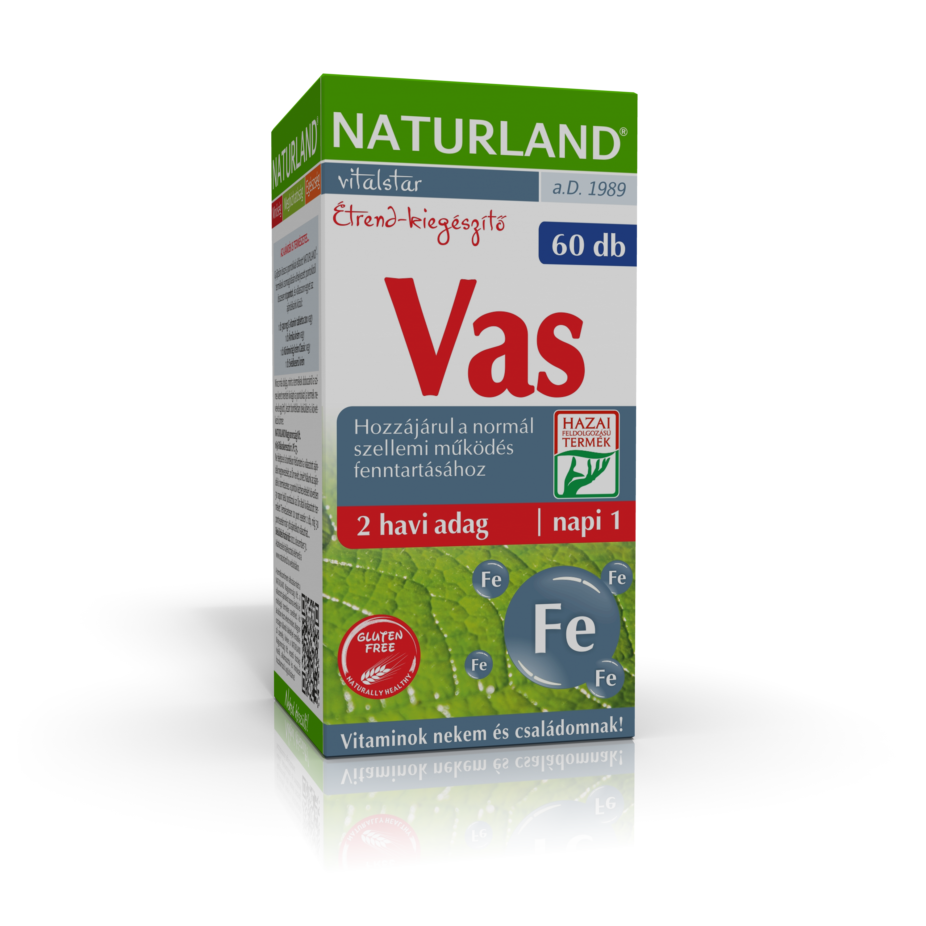 Naturland vas tabletta 60 db