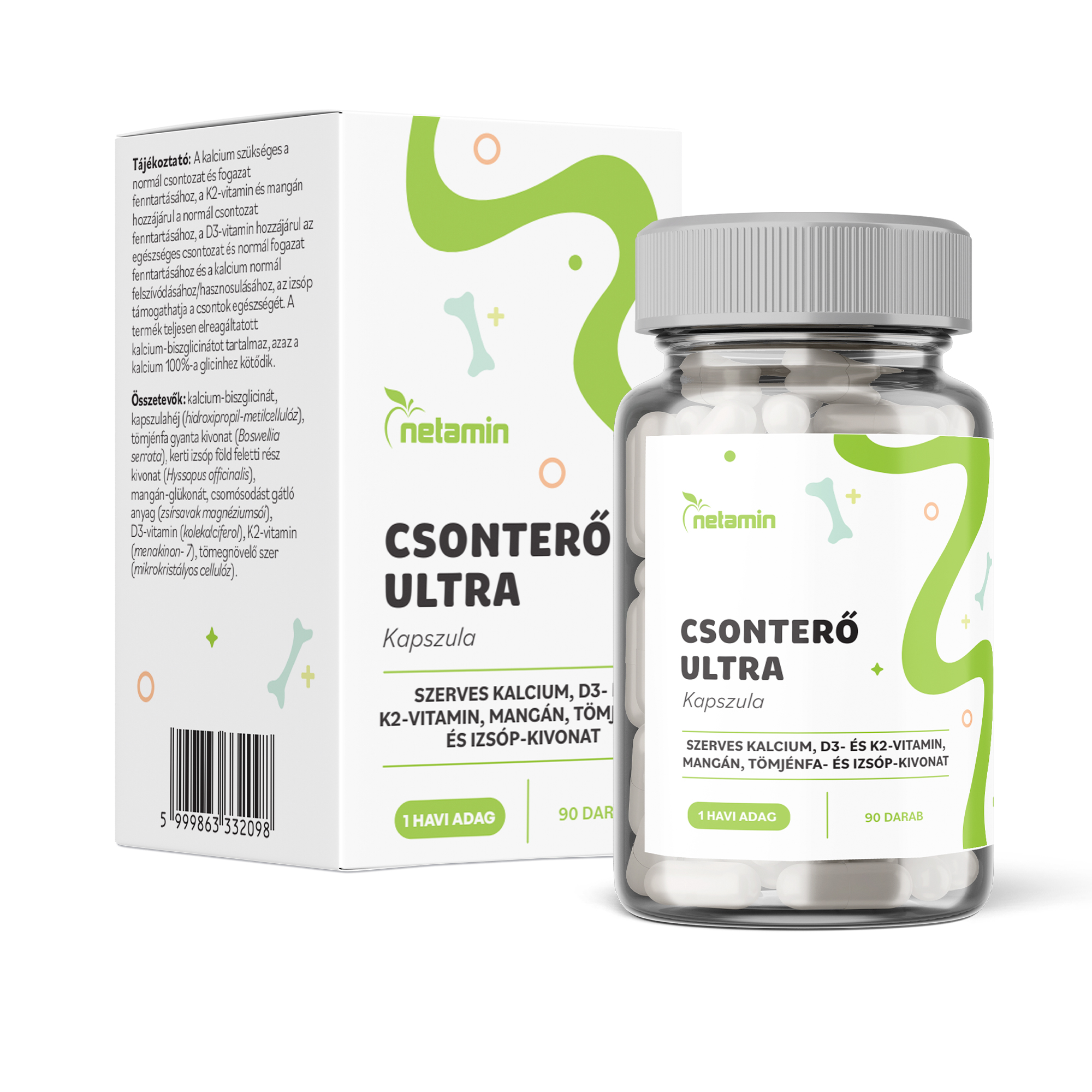 Netamin csonterő ultra kapszula 90 db