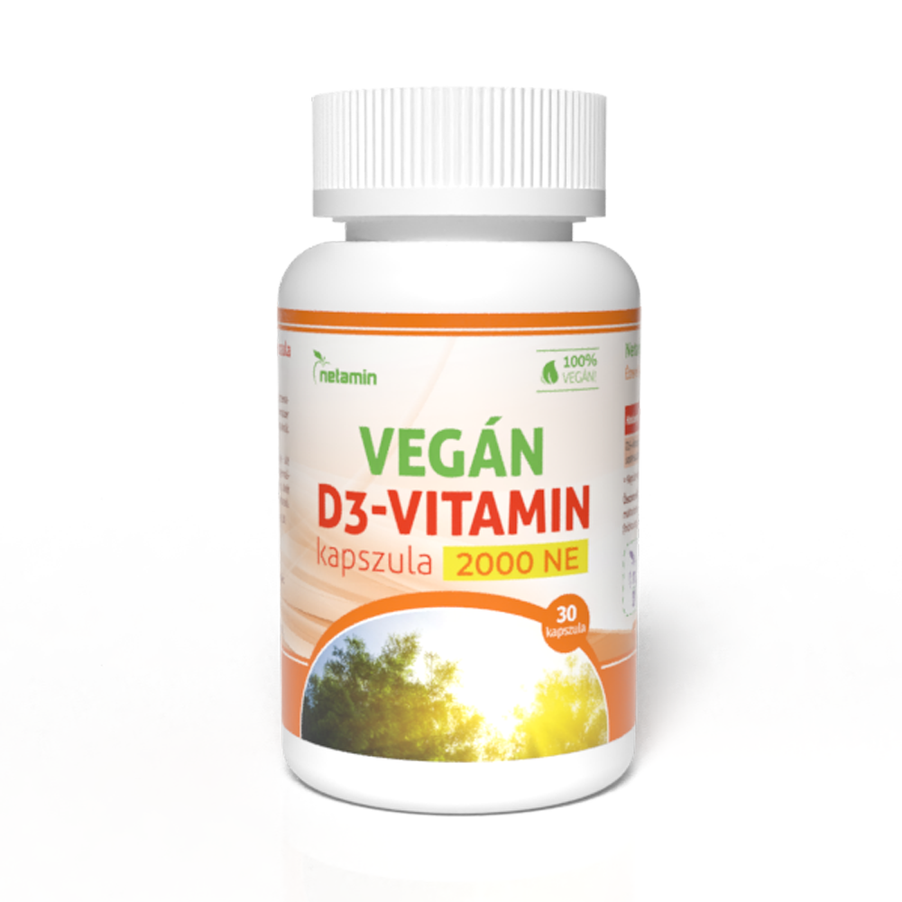 Netamin vegán d3-vitamin kapszula 30 db