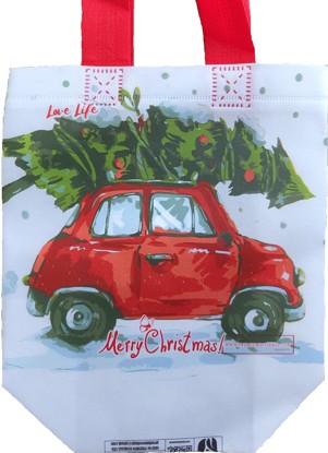 Ökotáska kis többféle karácsonyi mintás 1 db