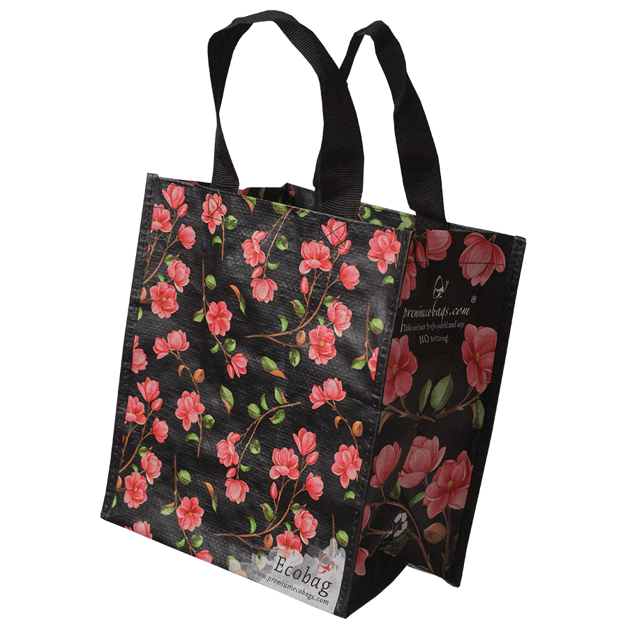 Ökotáska magnólia mintás 1 db