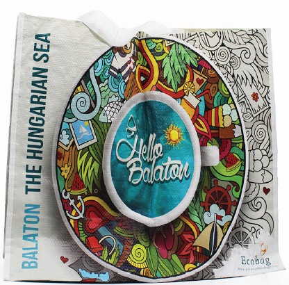 Ökotáska óriás helló balaton 1 db