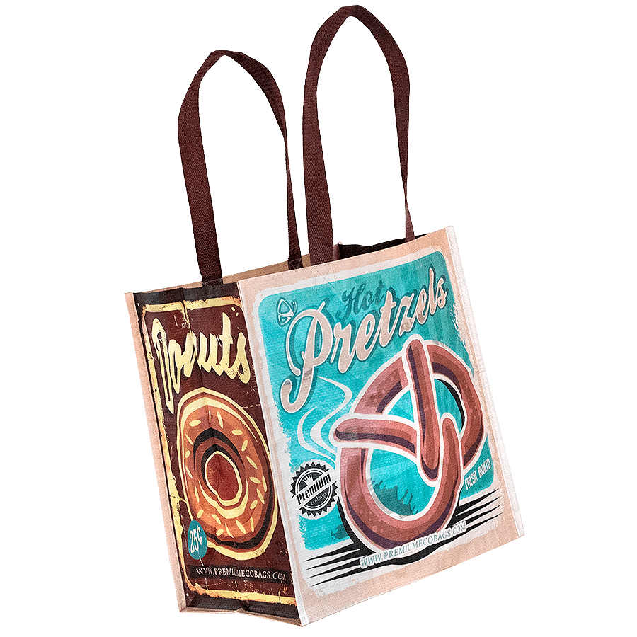 Ökotáska perec mintás 1 db